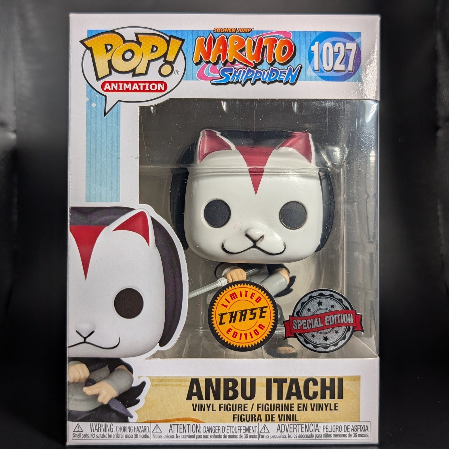 FUNKO POP! Vinyl Animation RARE Naruto Shippuden #1027 Anbu Itachi (Masked) [Funko Special Edition | Chase] [VAULTED]