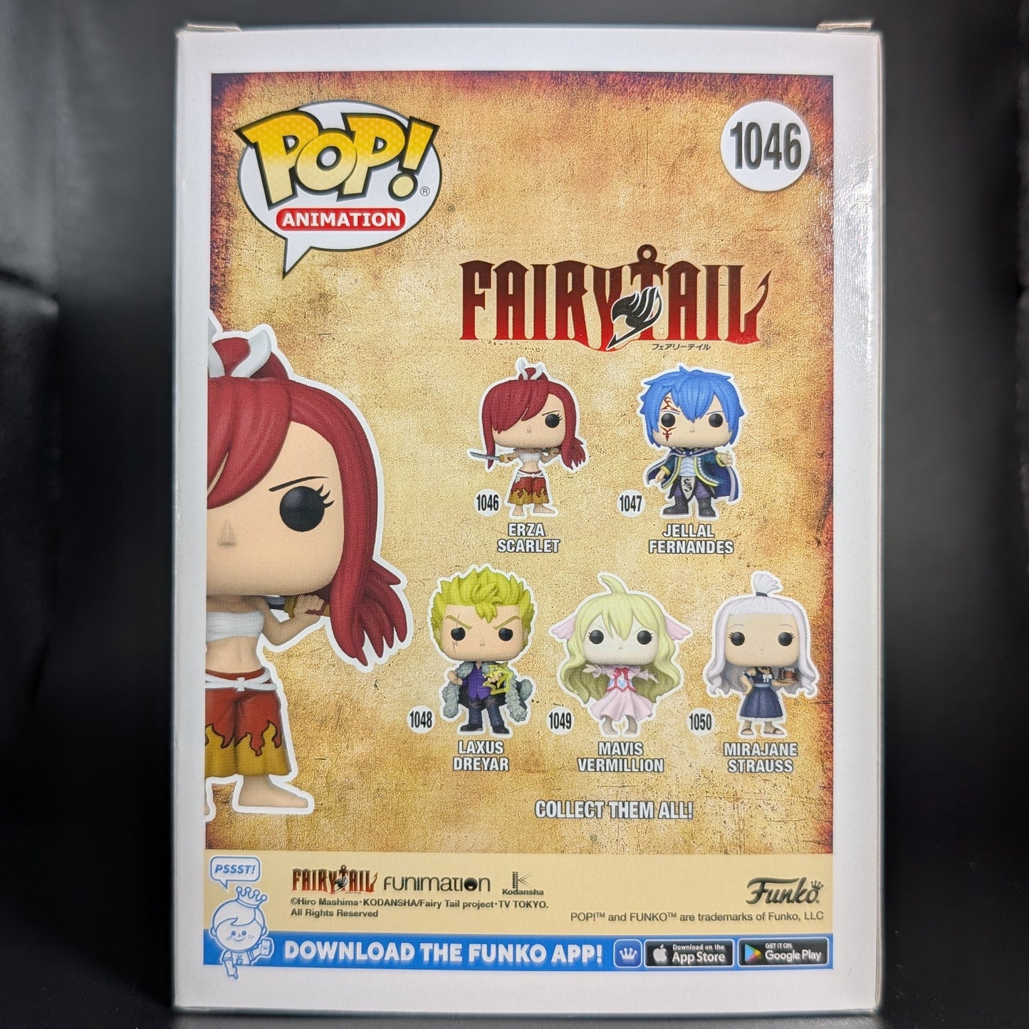 FUNKO POP! Vinyl Animation RARE Fairy Tail #1046 Erza Scarlet [VAULTED]