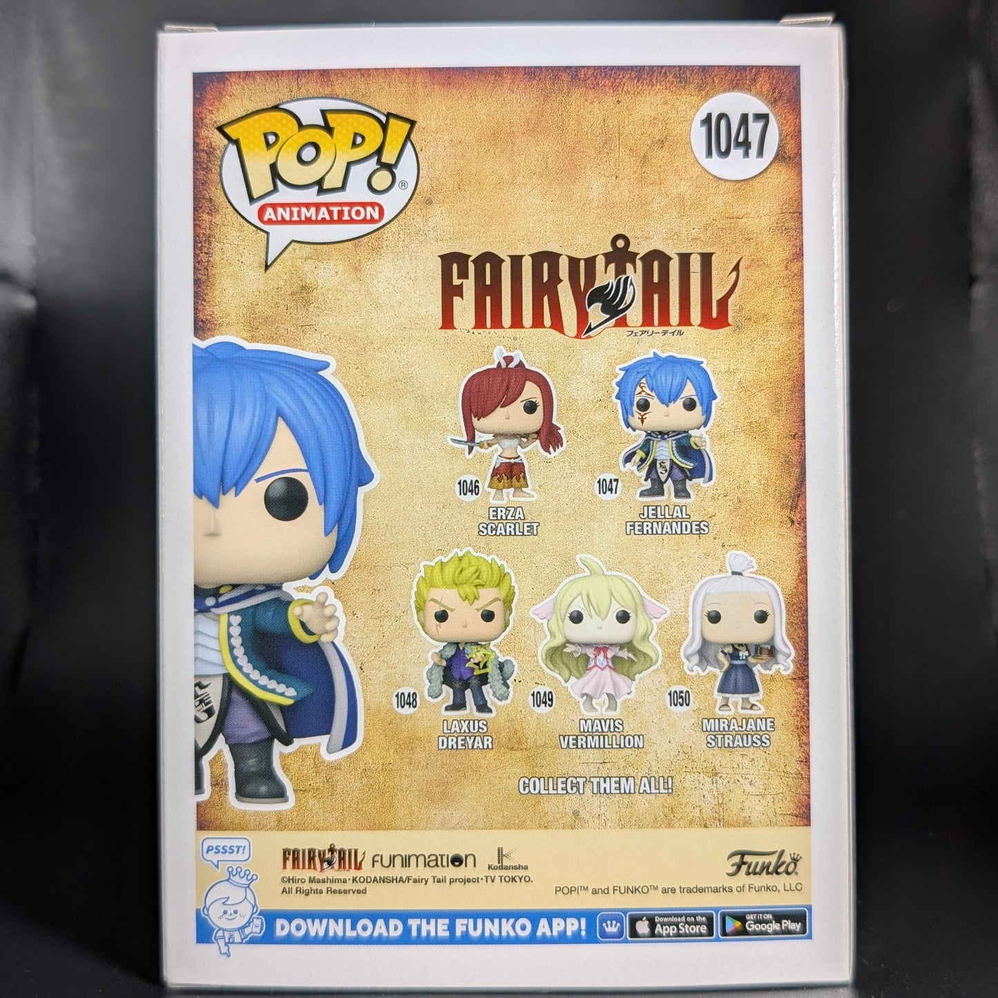 FUNKO POP! Vinyl Animation RARE Fairy Tail #1047 Jellal Fernandes [VAULTED]