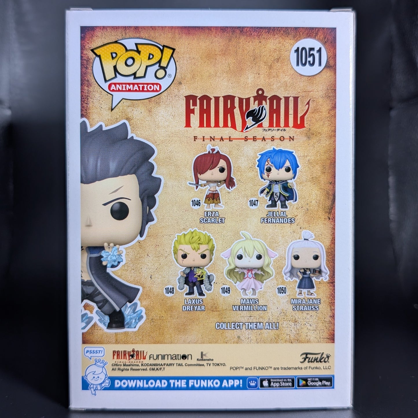 FUNKO POP! Vinyl Animation RARE Fairy Tail #1051 Gray Fullbuster [Funko Special Edition] [VAULTED]