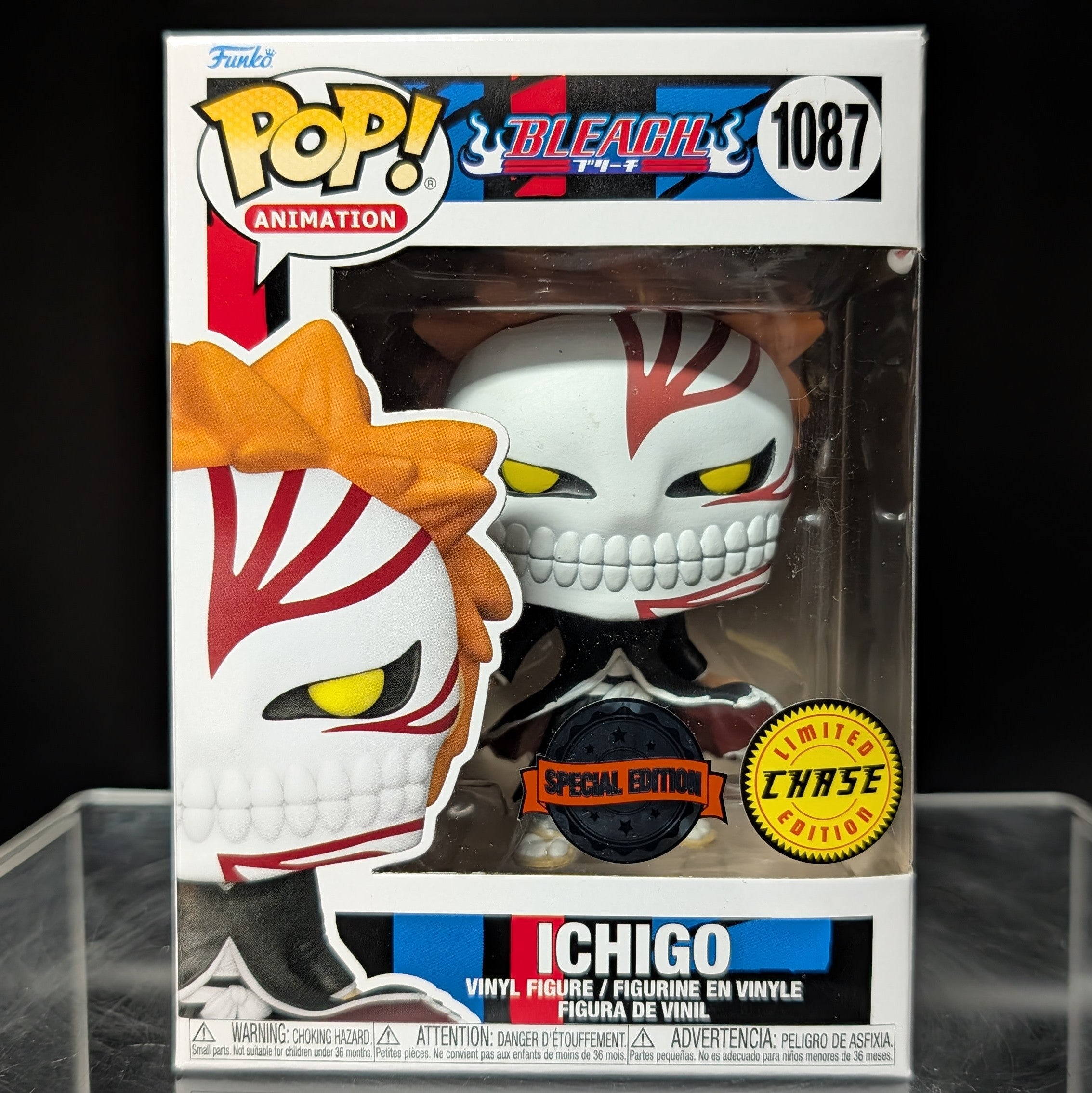 FUNKO POP! Vinyl Animation RARE Bleach #1087 Ichigo (Hollow Mask
