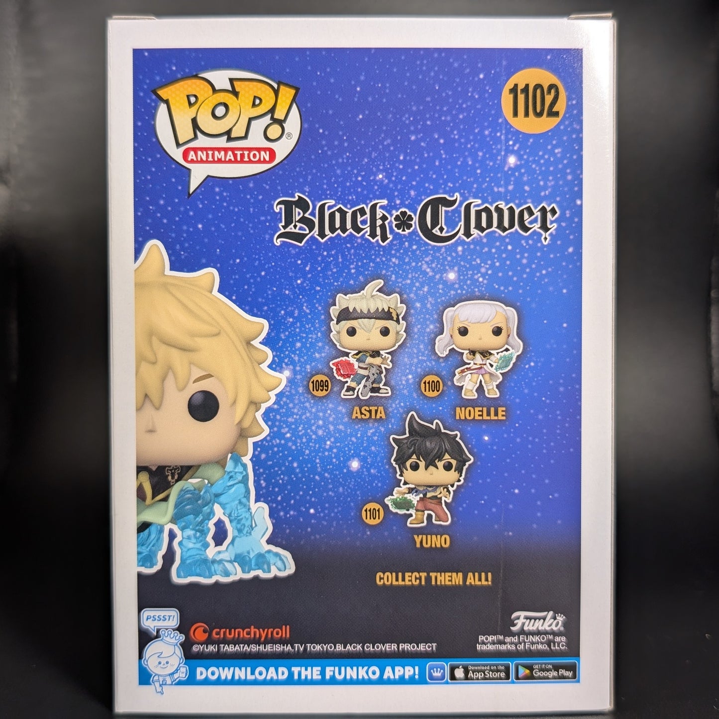 FUNKO POP! Vinyl Animation RARE Black Clover #1102 Luck Voltia (GITD) [Funko Special Edition | Chase] [VAULTED]