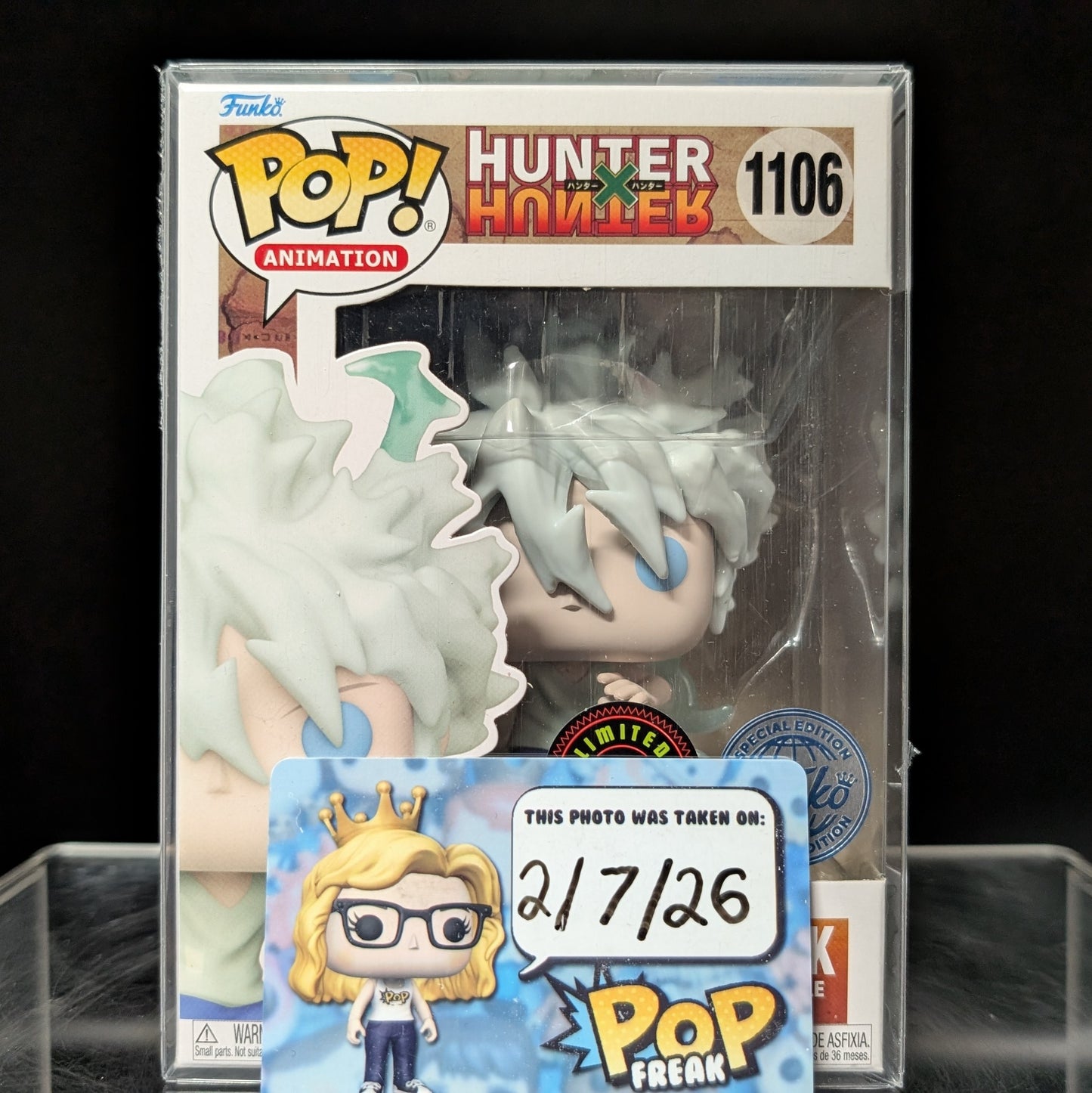 FUNKO POP! Vinyl Animation RARE Hunter x Hunter #1106 Killua Zoldyck (God Speed) (GITD) [Funko Special Edition | Chase] [VAULTED]