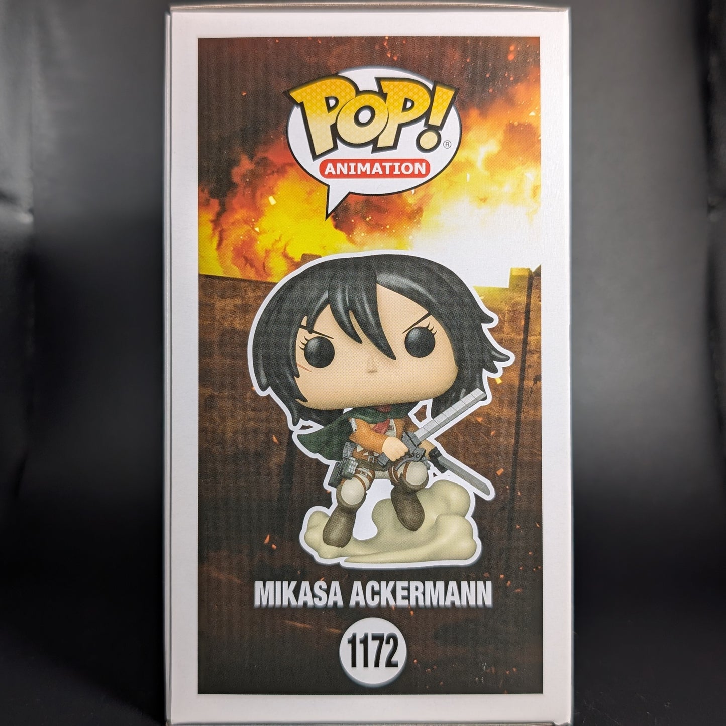 FUNKO POP! Vinyl Animation RARE Attack on Titan #1172 Mikasa Ackermann (Survey Corps Action Pose) [Funko Special Edition] [VAULTED]