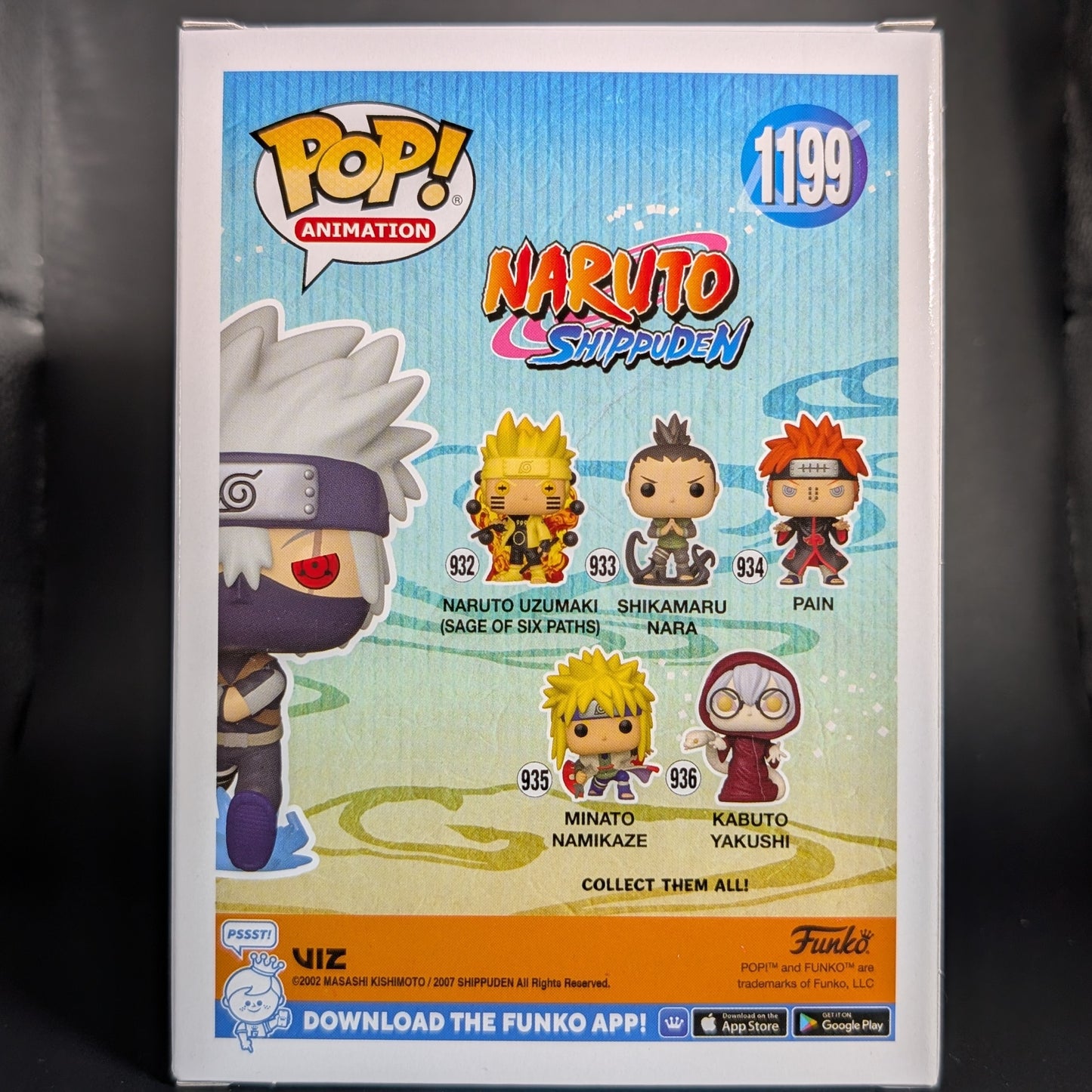 FUNKO POP! Vinyl Animation RARE Naruto Shippuden #1199 Kakashi Hatake (Chidori - Sharingan) (GITD) [Funko Special Edition | Chase] [VAULTED]