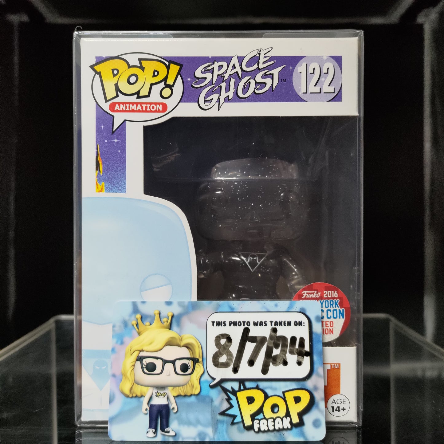 FUNKO POP! Vinyl Animation RARE Space Ghost #122 Space Ghost (Invisible) [NYCC] [VAULTED]