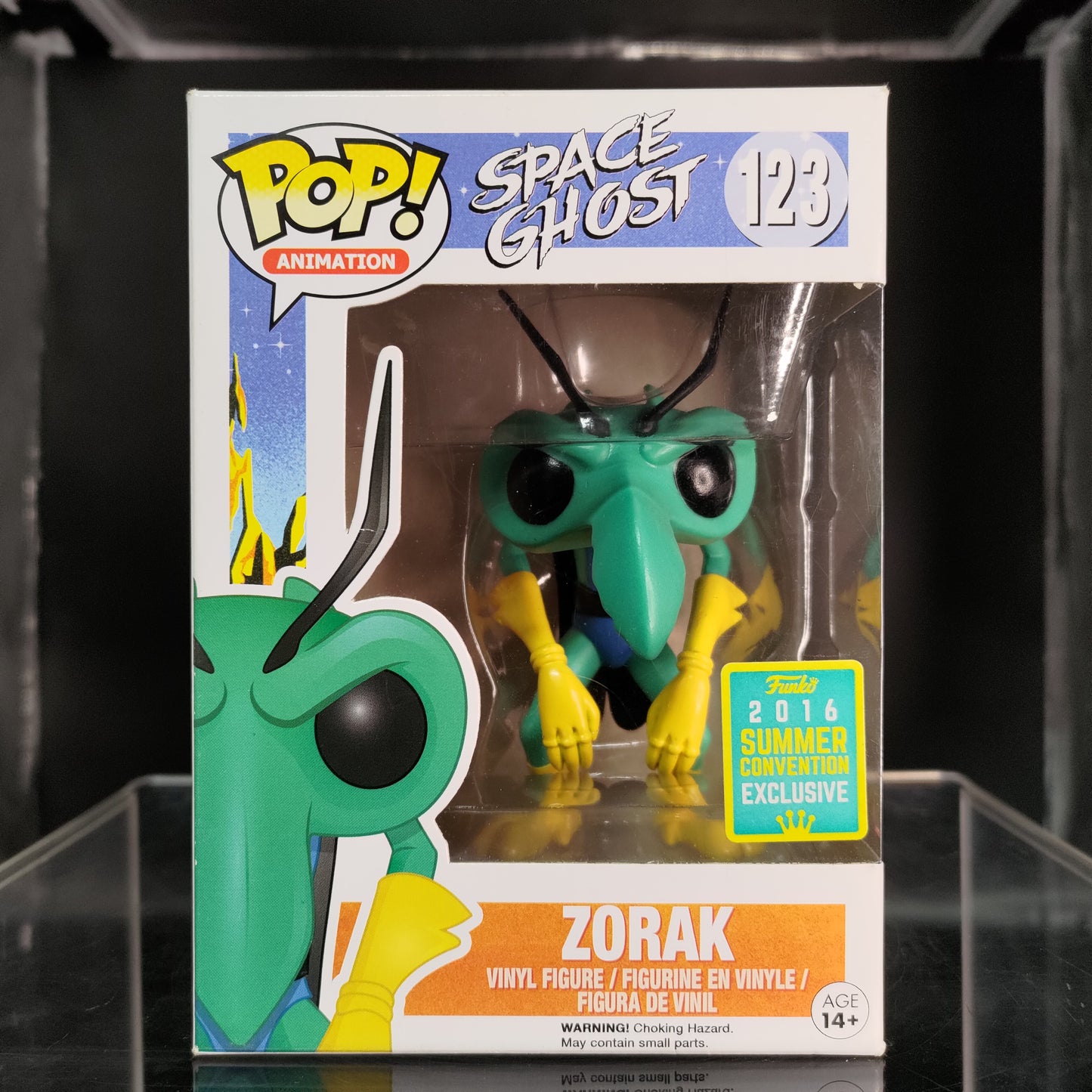 FUNKO POP! Vinyl Animation RARE Space Ghost #123 Zorak [Summer Convention] [VAULTED]