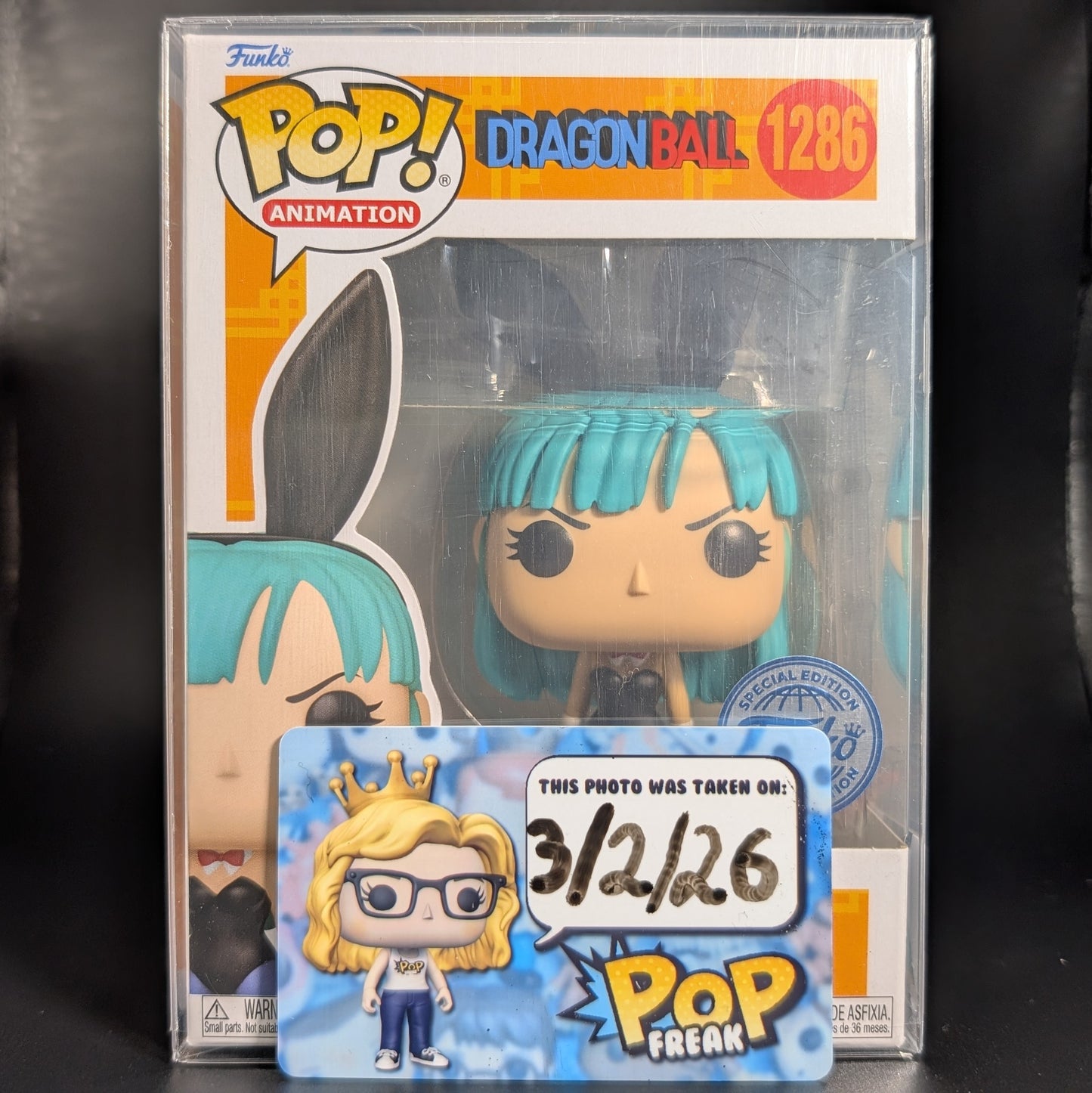 FUNKO POP! Vinyl Animation RARE Dragonball #1286 Bulma (Bunny) [Funko Special Edition] [VAULTED]
