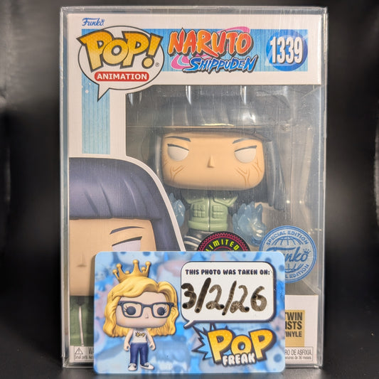 FUNKO POP! Vinyl Animation RARE Naruto Shippuden #1339 Hinata w/ Twin Lion Fists (GITD) [Funko Special Edition | Chase] [VAULTED]