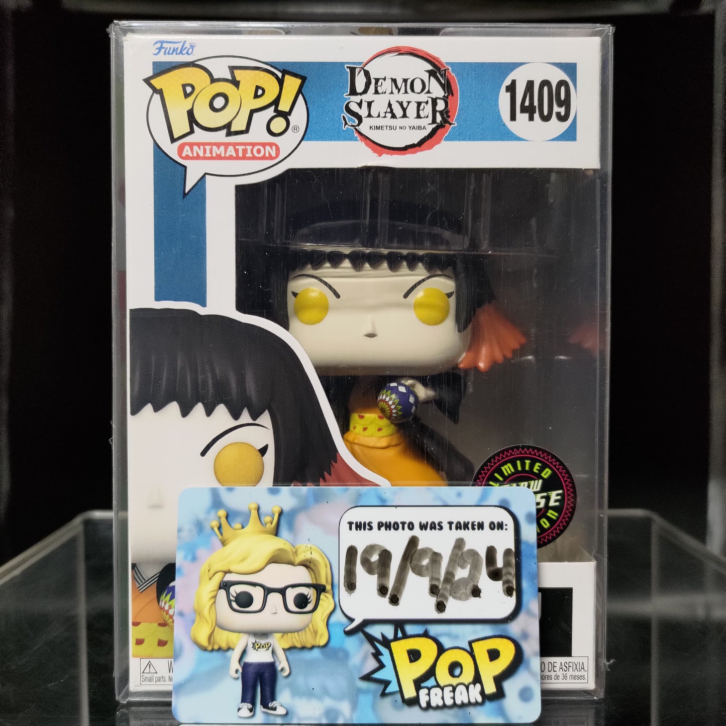 FUNKO POP! Vinyl Animation RARE Demon Slayer #1409 Susamaru (GITD) [Chase] [VAULTED]