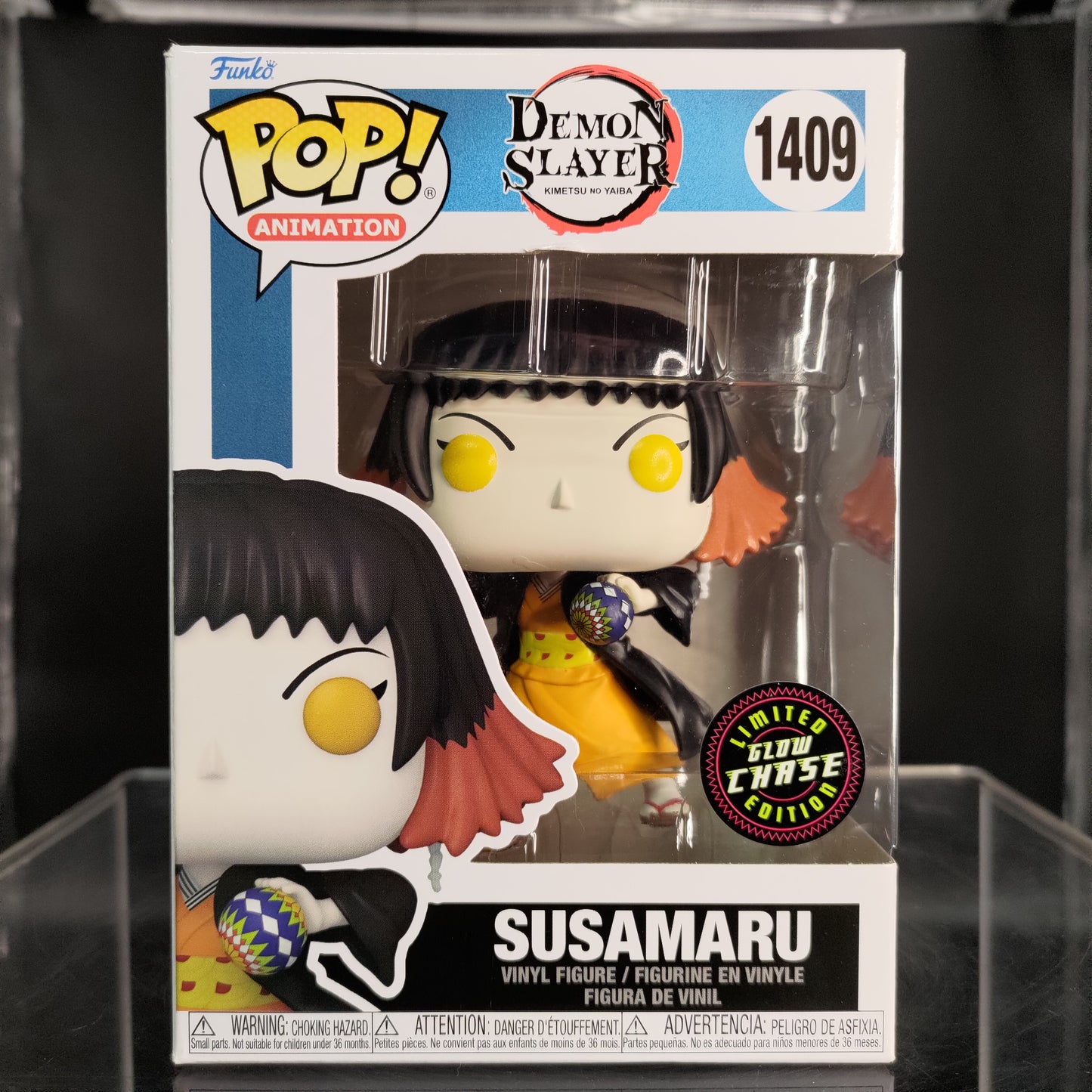 FUNKO POP! Vinyl Animation RARE Demon Slayer #1409 Susamaru (GITD) [Chase] [VAULTED]