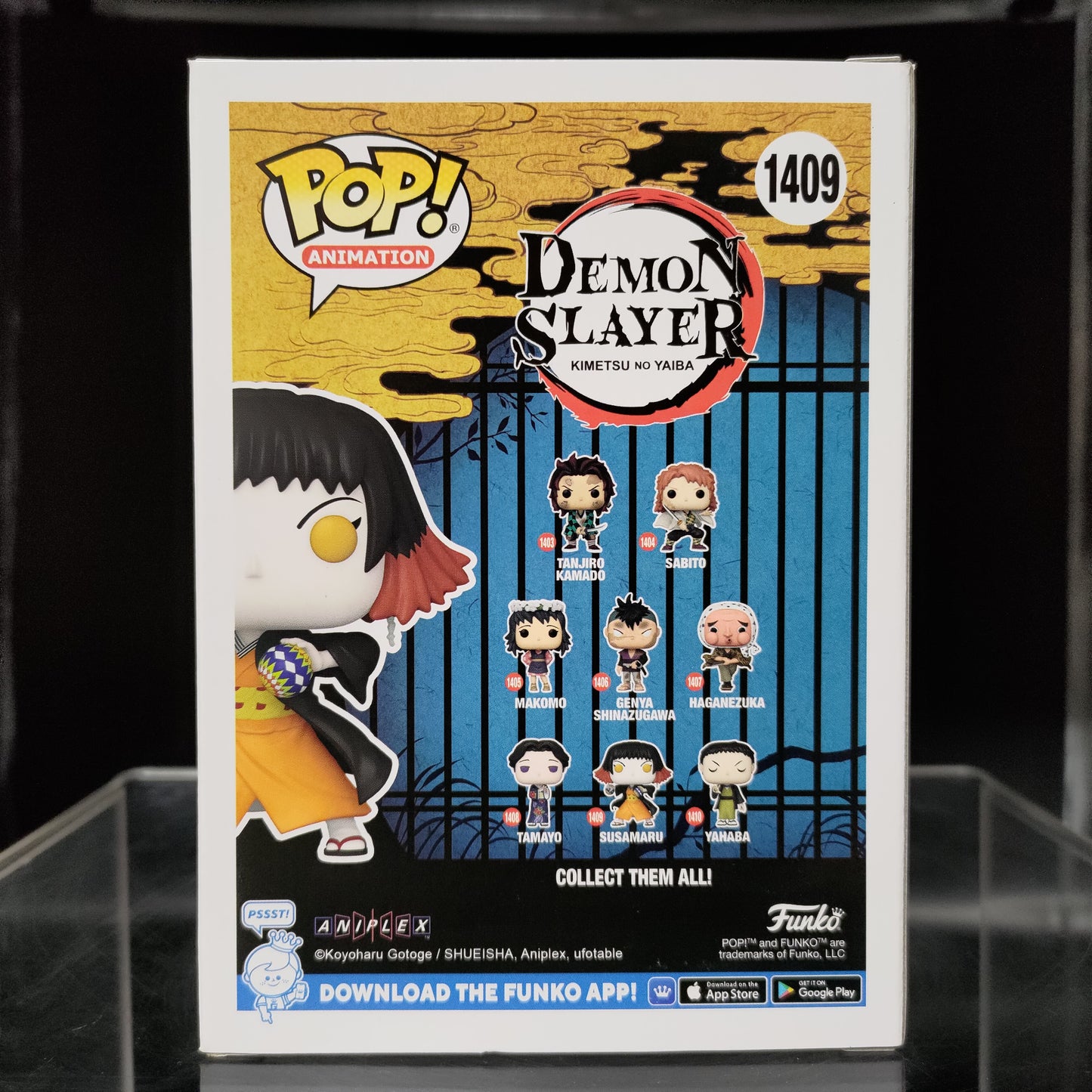 FUNKO POP! Vinyl Animation RARE Demon Slayer #1409 Susamaru (GITD) [Chase] [VAULTED]