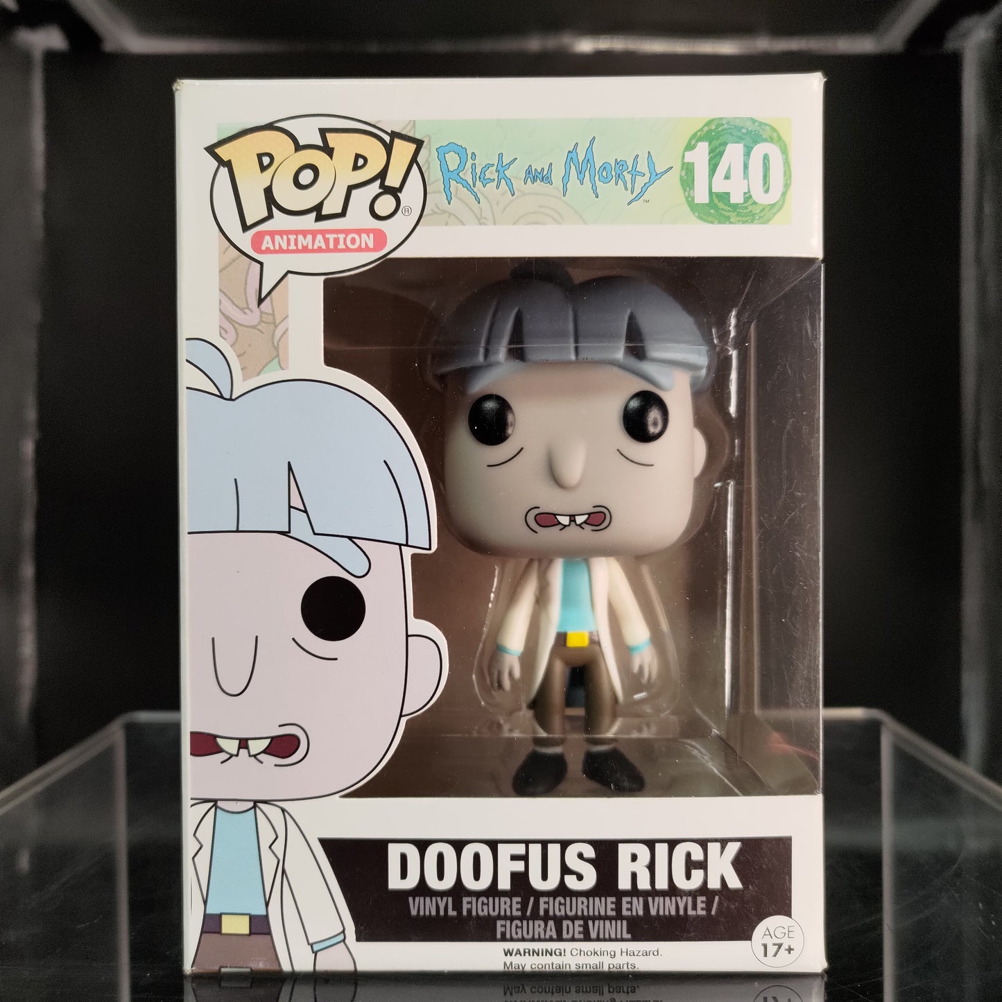 FUNKO POP! Vinyl Animation RARE Rick and Morty #140 Doofus Rick [Funko Special Edition (Stickerless)][VAULTED]