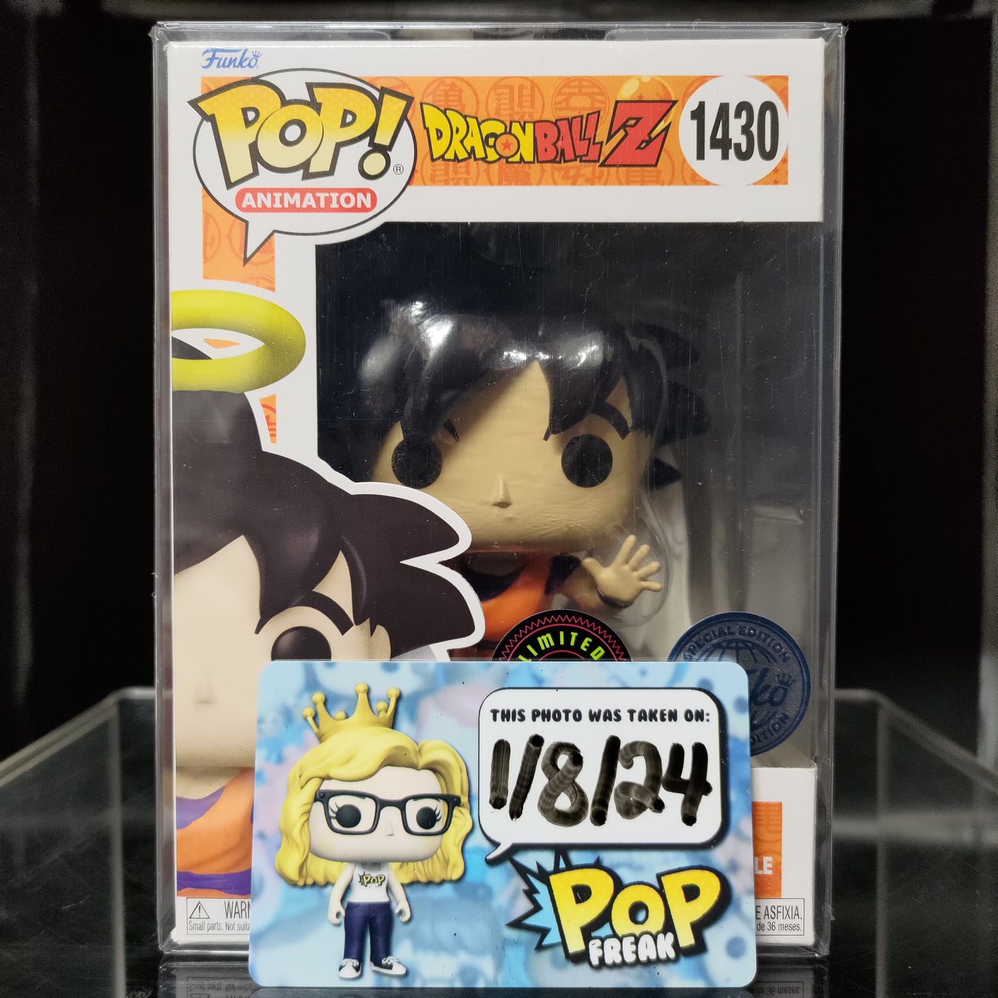 FUNKO POP! Vinyl Animation RARE Dragonball Z #1430 Goku With Wings (GITD) [Funko Special Edition | Chase] [VAULTED]