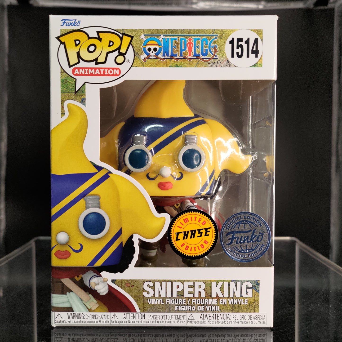 FUNKO POP! Vinyl Animation RARE One Piece #1514 Sniper King (Pointing) [Funko Special Edition | Chase] [VAULTED]