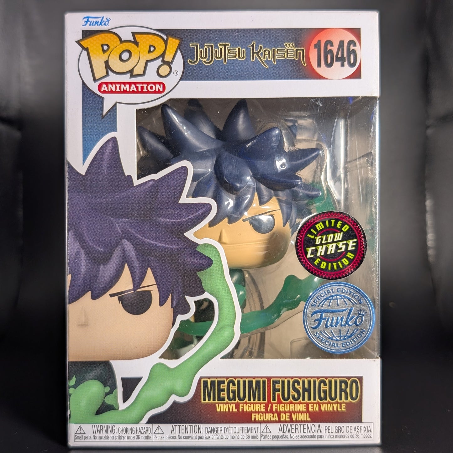 FUNKO POP! Vinyl Animation RARE Jujutsu Kaisen #1646 Megumi Fushiguro (GITD) [Funko Special Edition | Chase] [VAULTED]