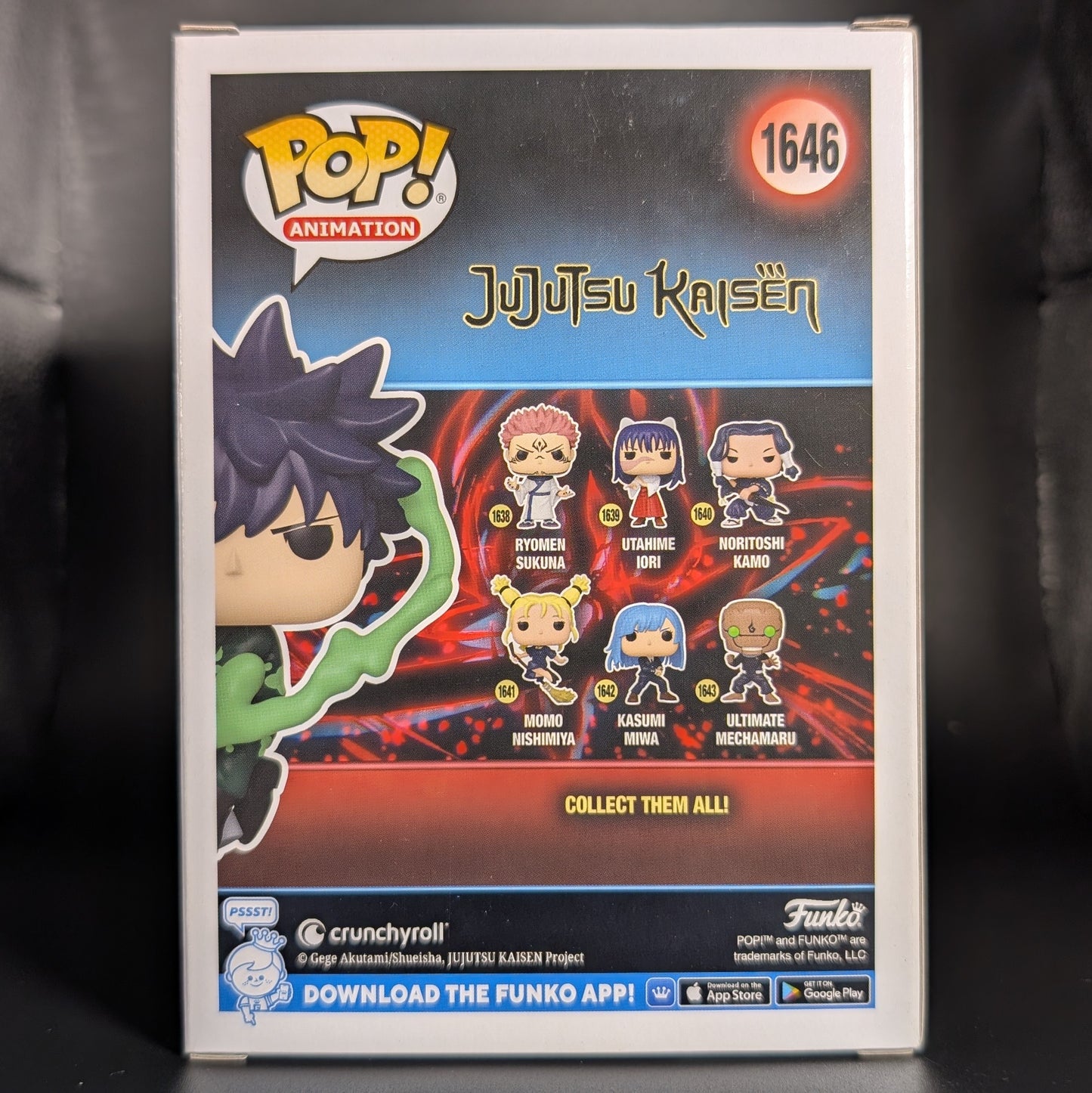 FUNKO POP! Vinyl Animation RARE Jujutsu Kaisen #1646 Megumi Fushiguro (GITD) [Funko Special Edition | Chase] [VAULTED]