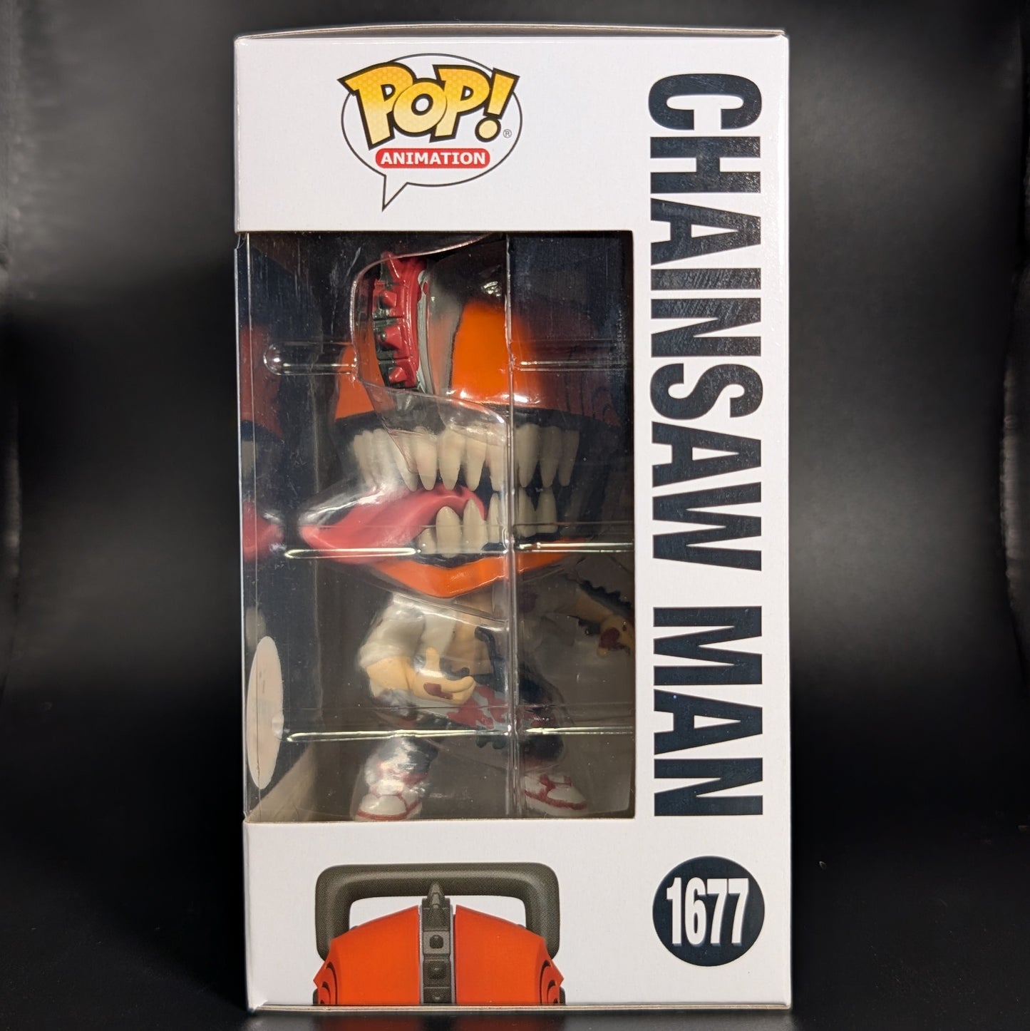 FUNKO POP! Vinyl Animation RARE Chainsaw Man #1677 Chainsaw Man (Bloody) [Chase] [VAULTED]