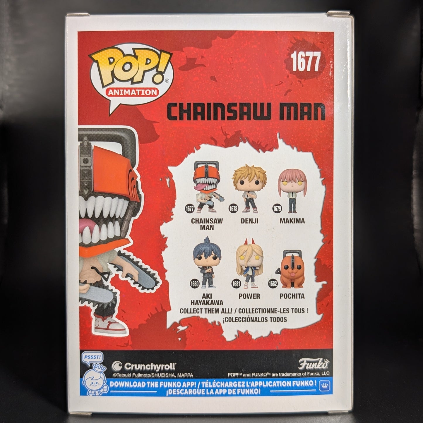 FUNKO POP! Vinyl Animation RARE Chainsaw Man #1677 Chainsaw Man (Bloody) [Chase] [VAULTED]