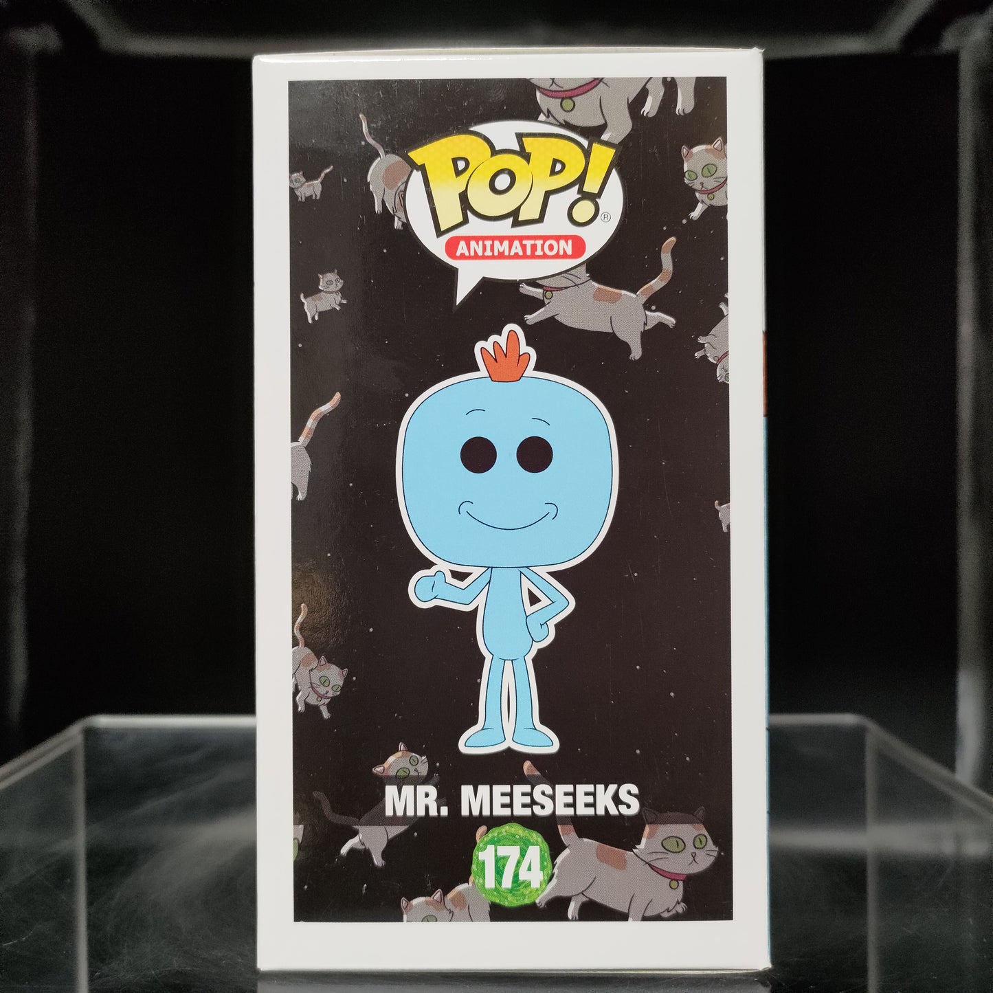 FUNKO POP! Vinyl Animation RARE Rick and Morty #174 Mr. Meeseeks (Gun) [Chase] [VAULTED]