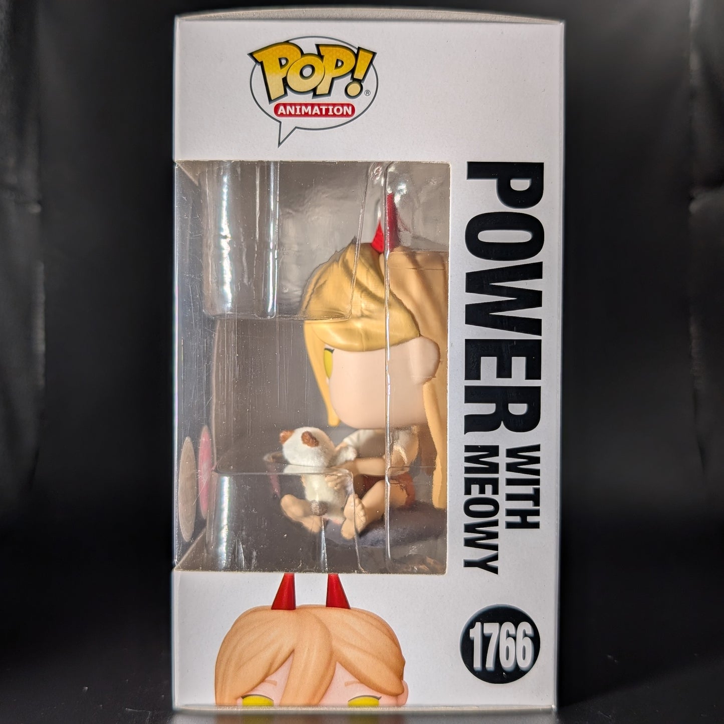 FUNKO POP! Vinyl Animation RARE Chainsaw Man #1766 Power with Meowy (Flocked) [Funko Special Edition | Chase] [VAULTED]