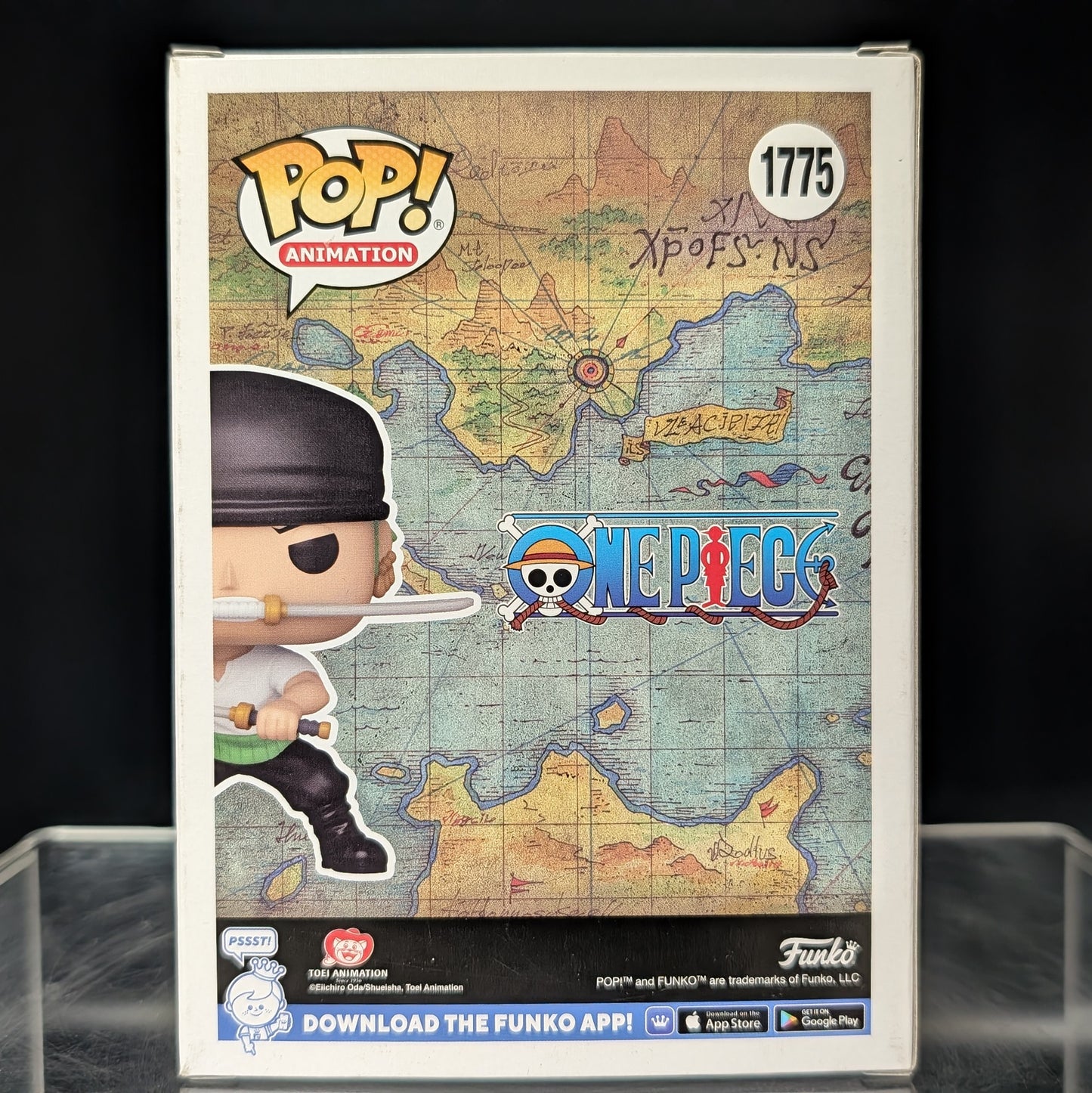 FUNKO POP! Vinyl Animation RARE One Piece #1775 Roronoa Zoro (Two Sword Style - Bandana) [Chase] [VAULTED]