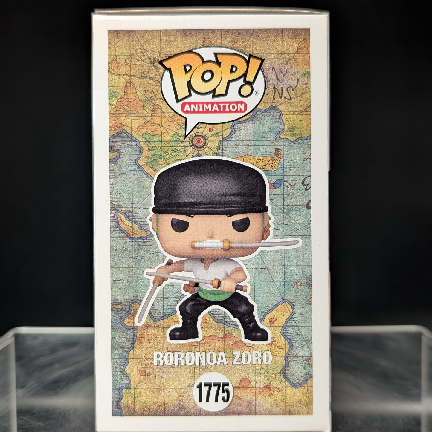 FUNKO POP! Vinyl Animation RARE One Piece #1775 Roronoa Zoro (Two Sword Style - Bandana) [Chase] [VAULTED]