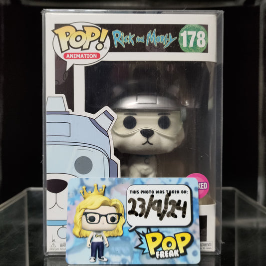 FUNKO POP! Vinyl Animation RARE Rick and Morty #178 Snowball (Flocked) [LACC (Stickerless)] [VAULTED]