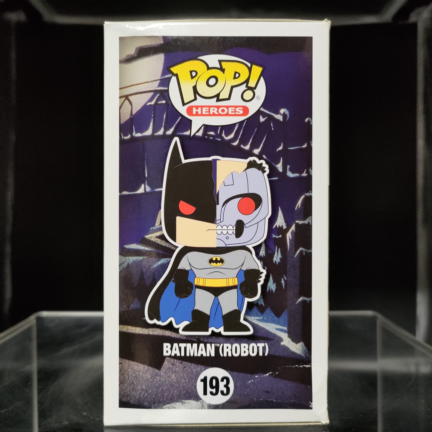 FUNKO POP! Vinyl Heroes RARE Batman The Animated Series #193 Batman (Robot - Full Face) [Chase] [VAULTED]