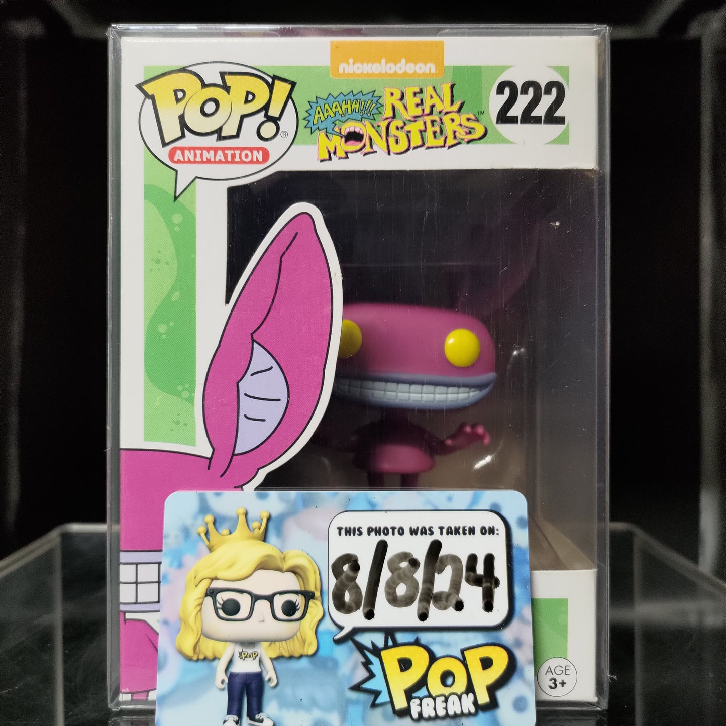 FUNKO POP! Vinyl Animation RARE Aaahhh Real Monsters #222 Ickis [VAULTED]