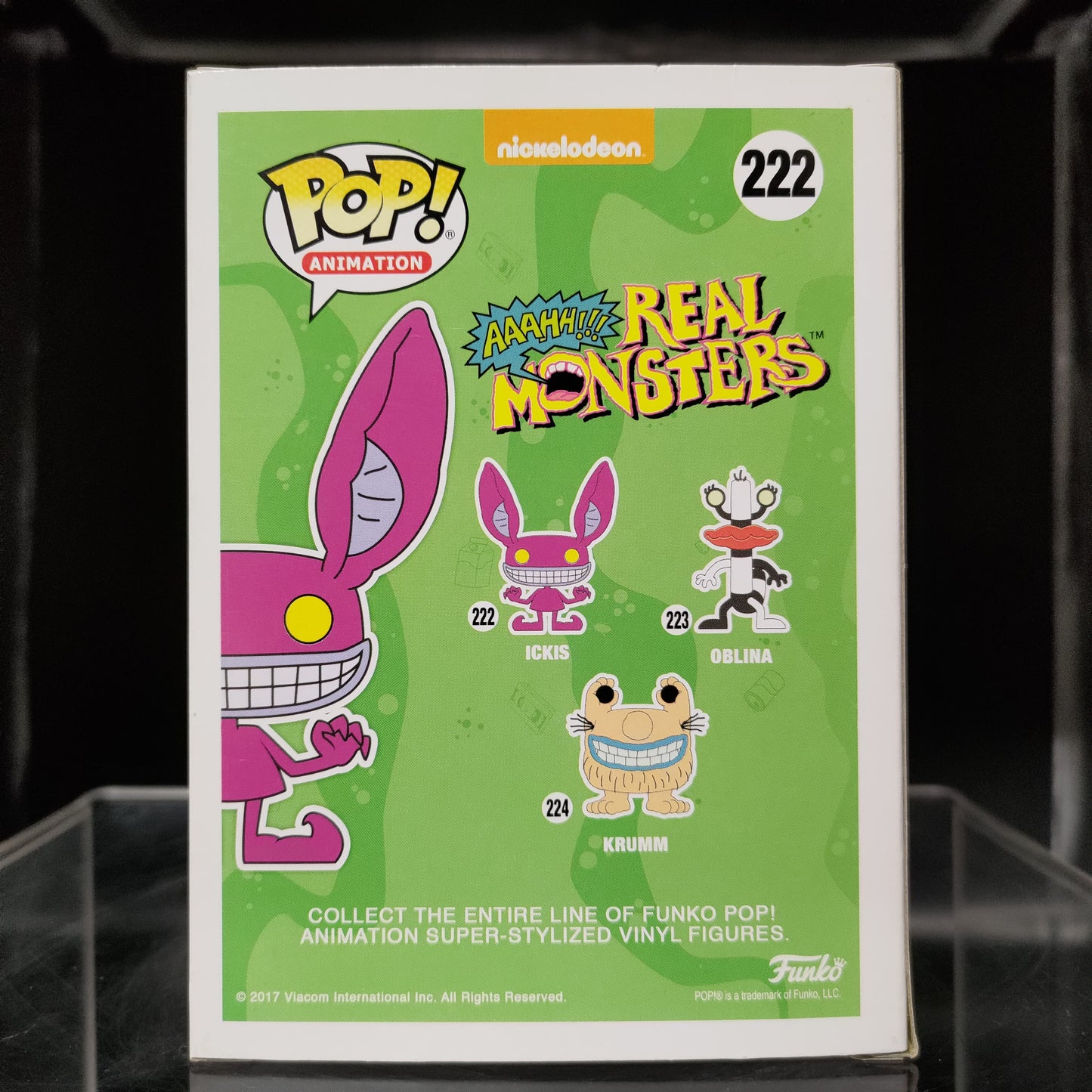 FUNKO POP! Vinyl Animation RARE Aaahhh Real Monsters #222 Ickis [VAULTED]