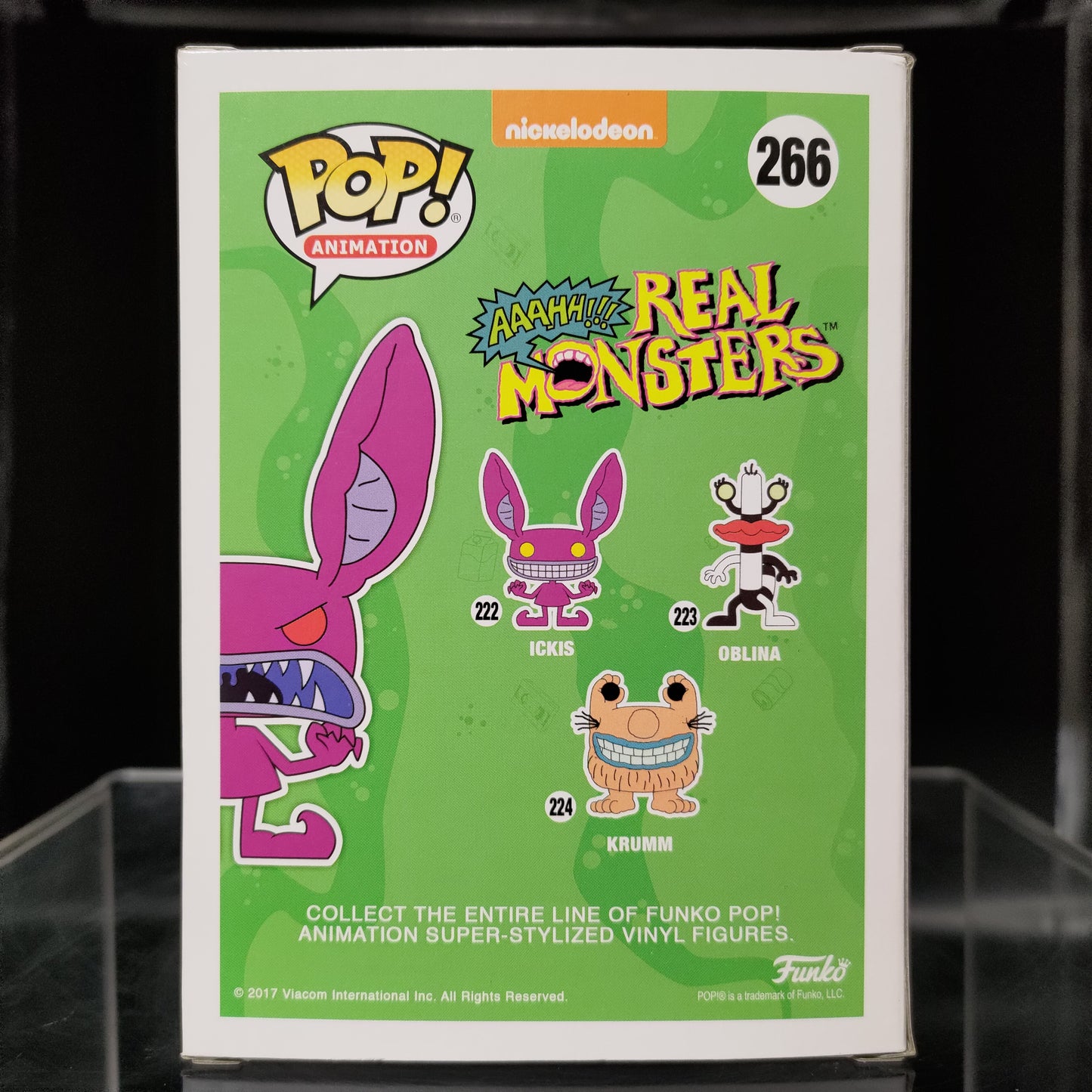 FUNKO POP! Vinyl Animation RARE Aaahhh Real Monsters #266 Ickis (Scary) [Fall Convention] [VAULTED]