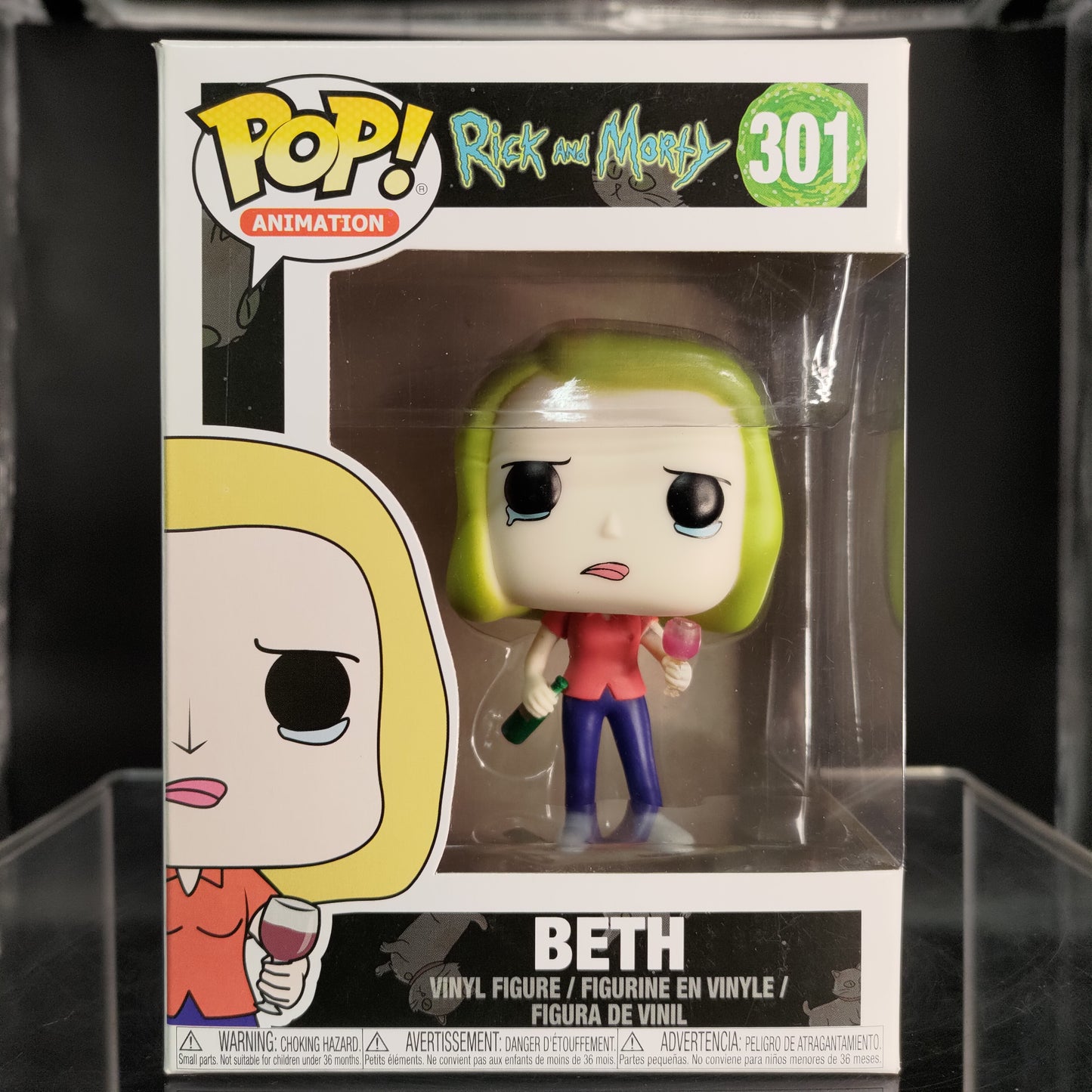 FUNKO POP! Vinyl Animation RARE Rick and Morty #301 Beth [VAULTED]