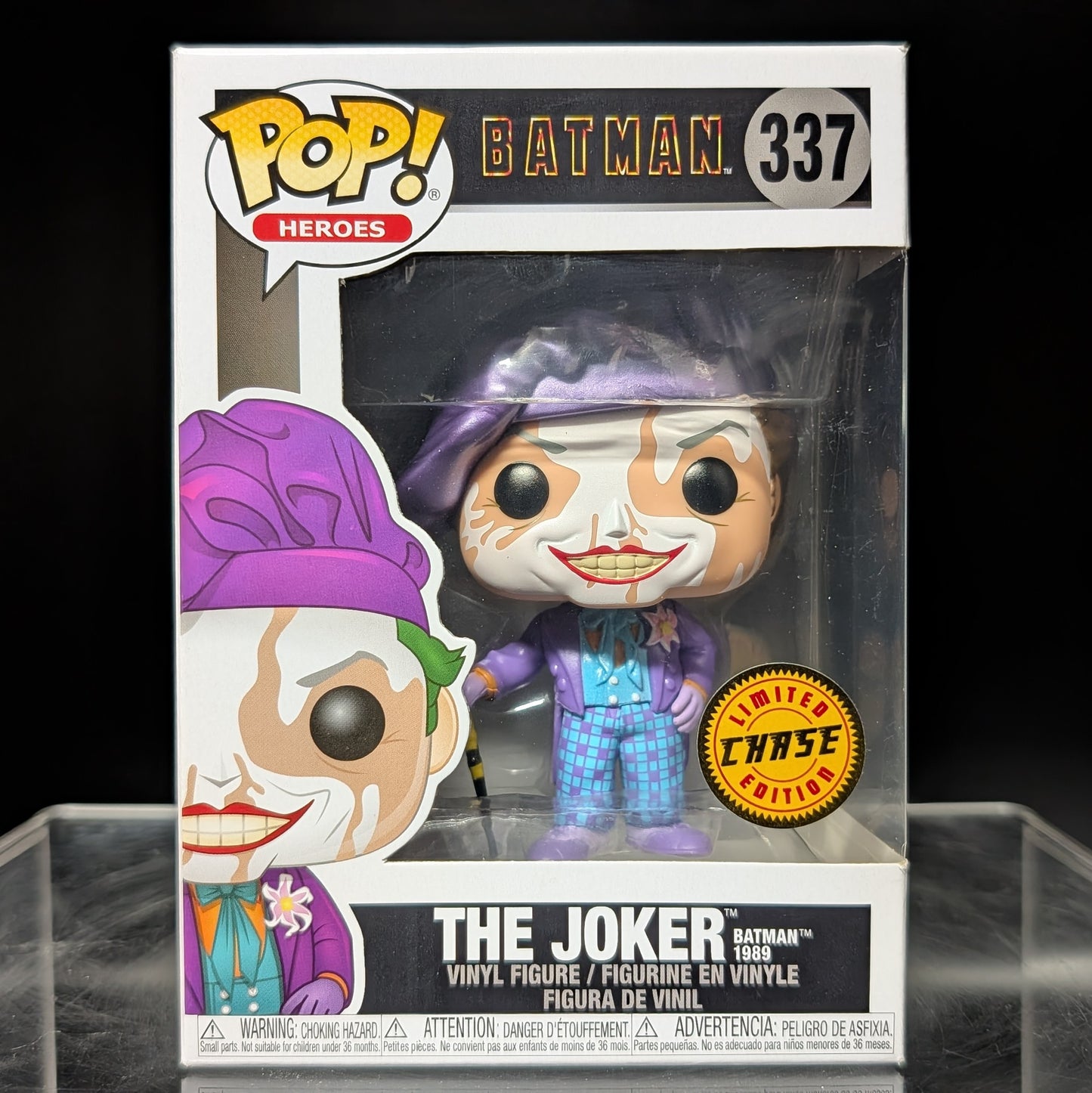 FUNKO POP! Vinyl Heroes RARE Batman #337 The Joker Batman 1989 (w/ Beret - Runny Makeup) [Chase] [VAULTED]