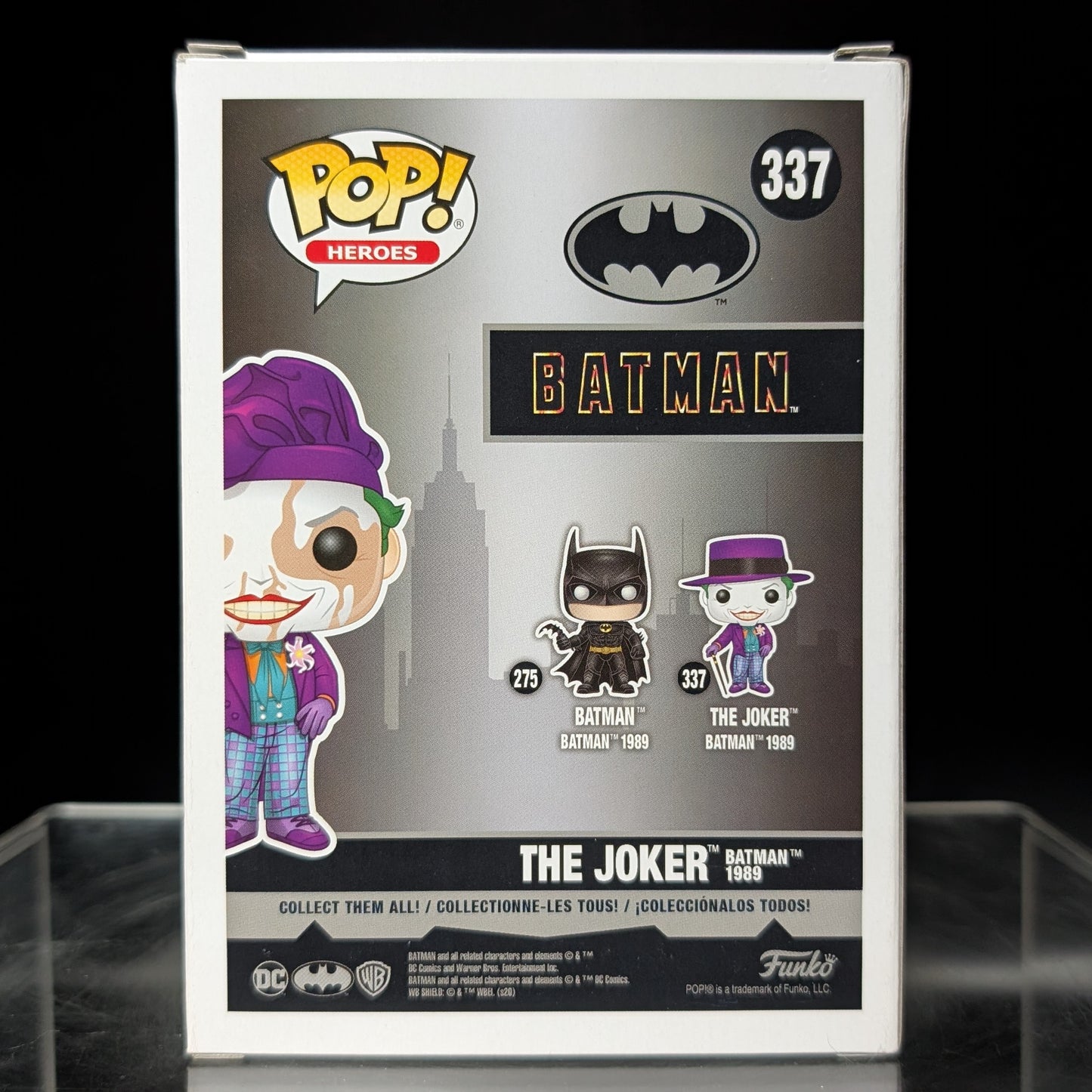 FUNKO POP! Vinyl Heroes RARE Batman #337 The Joker Batman 1989 (w/ Beret - Runny Makeup) [Chase] [VAULTED]