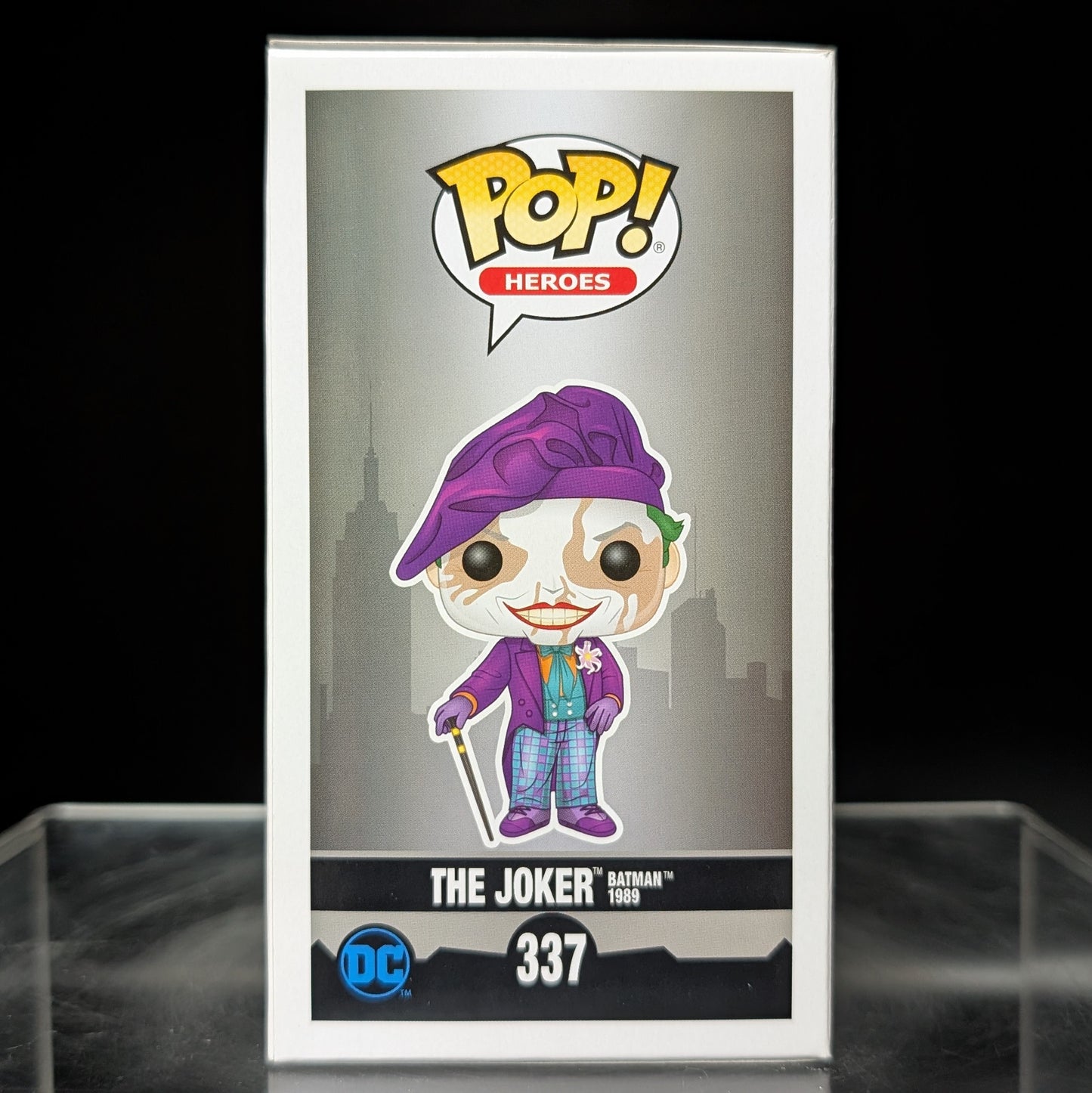 FUNKO POP! Vinyl Heroes RARE Batman #337 The Joker Batman 1989 (w/ Beret - Runny Makeup) [Chase] [VAULTED]