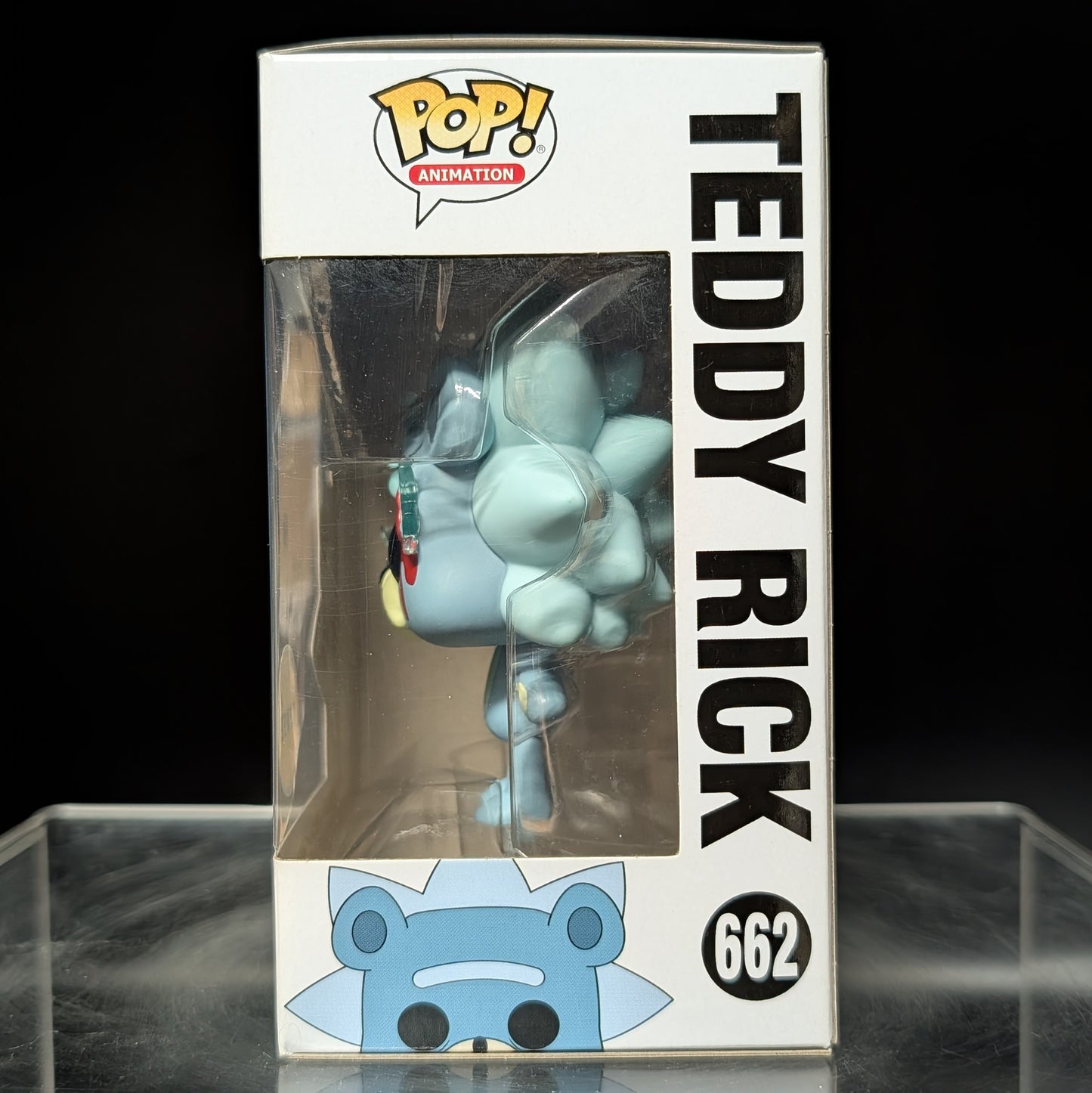 FUNKO POP! Vinyl Animation RARE Rick and Morty #662 Teddy Rick (Bloody) [Chase] [VAULTED]