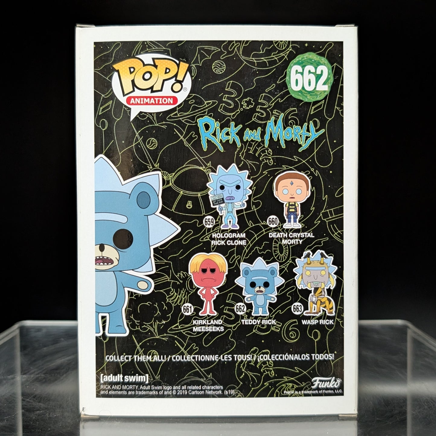 FUNKO POP! Vinyl Animation RARE Rick and Morty #662 Teddy Rick (Bloody) [Chase] [VAULTED]