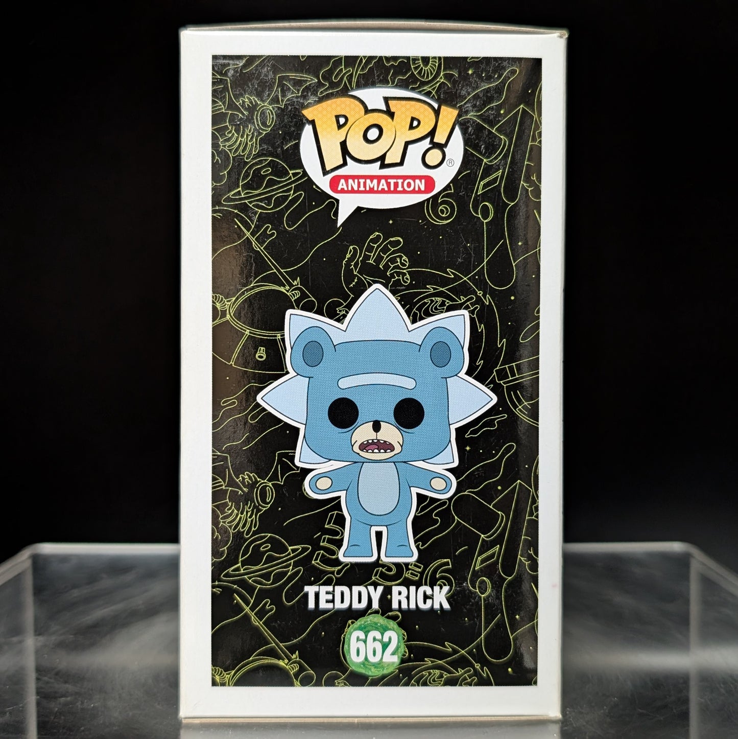 FUNKO POP! Vinyl Animation RARE Rick and Morty #662 Teddy Rick (Bloody) [Chase] [VAULTED]