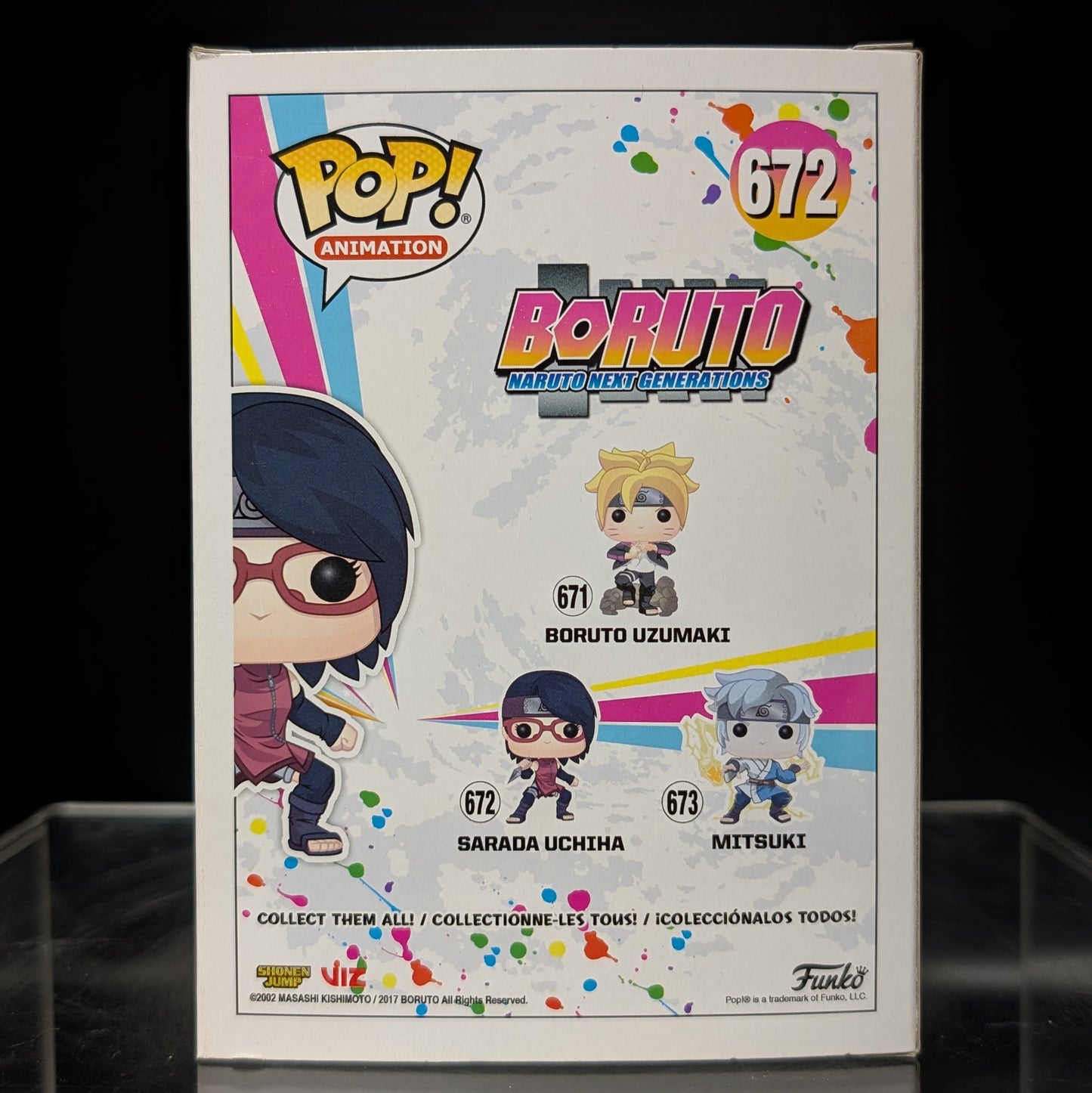 FUNKO POP! Vinyl Animation RARE Boruto Naruto Next Generation #672 Sarada Uchiha [VAULTED]