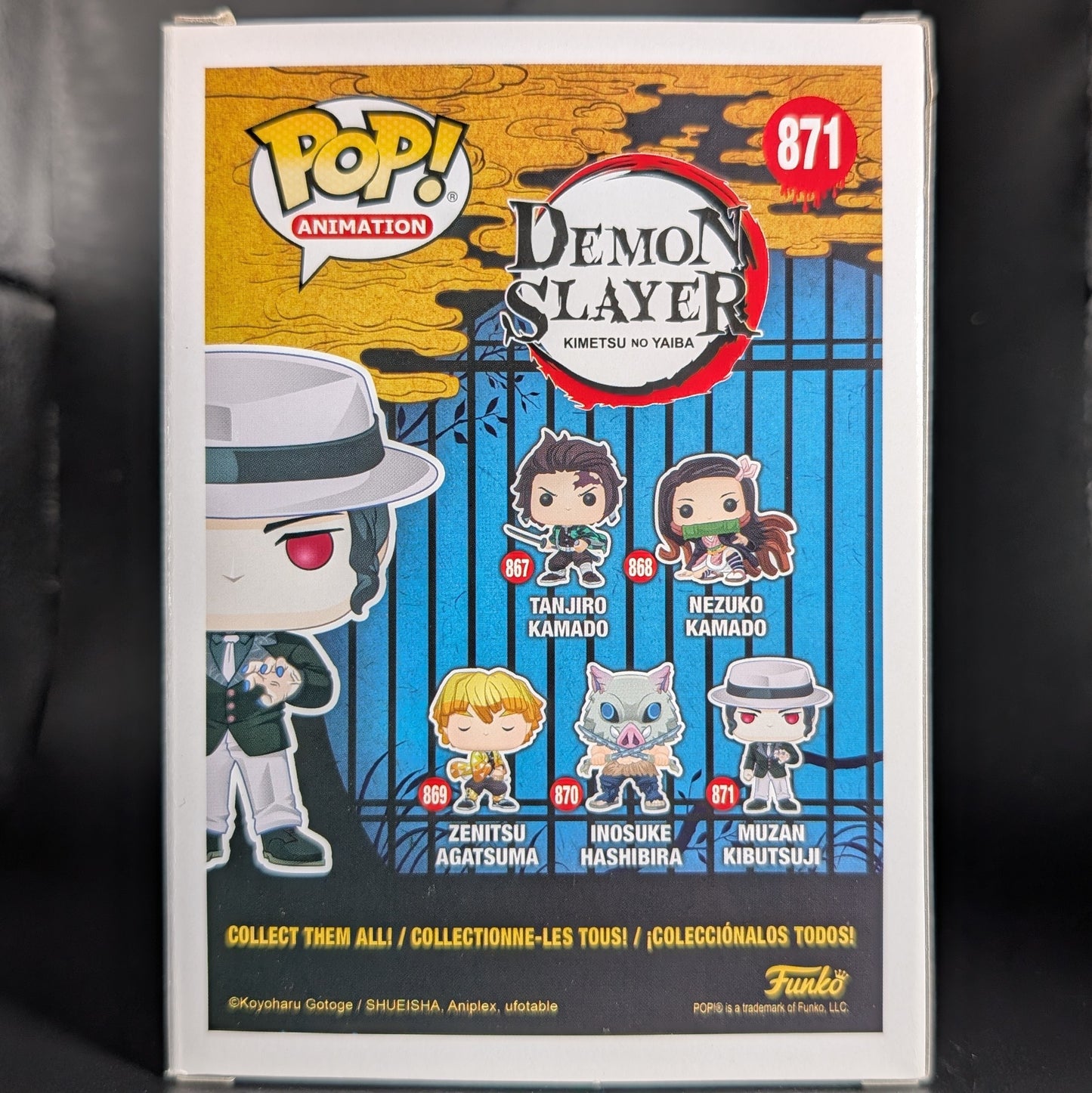 FUNKO POP! Vinyl Animation RARE Demon Slayer #871 Muzan Kibutsuji [VAULTED]