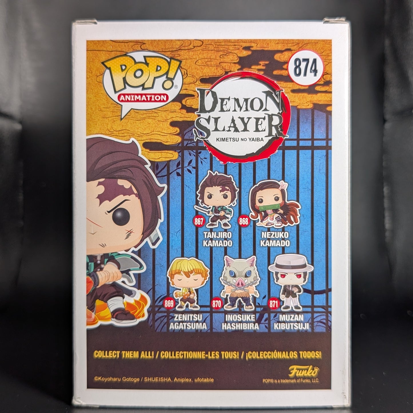 FUNKO POP! Vinyl Animation RARE Demon Slayer #874 Tanjiro Kamado (Hinokami Kagura Dance) (GITD) [Funko Special Edition | Chase] [VAULTED]