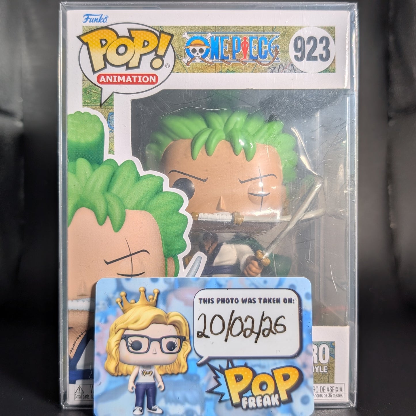 FUNKO POP! Vinyl Animation RARE One Piece #923 Roronoa Zoro (Swords) [VAULTED]