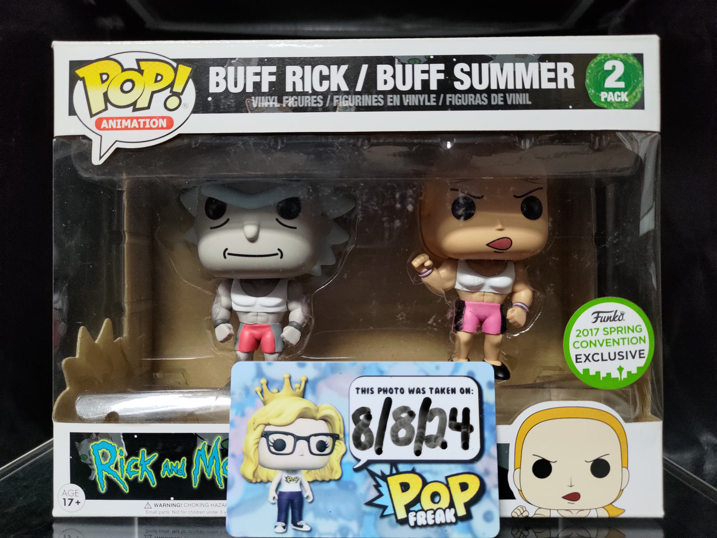 FUNKO POP! Vinyl Animation RARE Rick and Morty - Buff Rick / Buff Summer (2-Pack) [Spring Convention] [VAULTED]