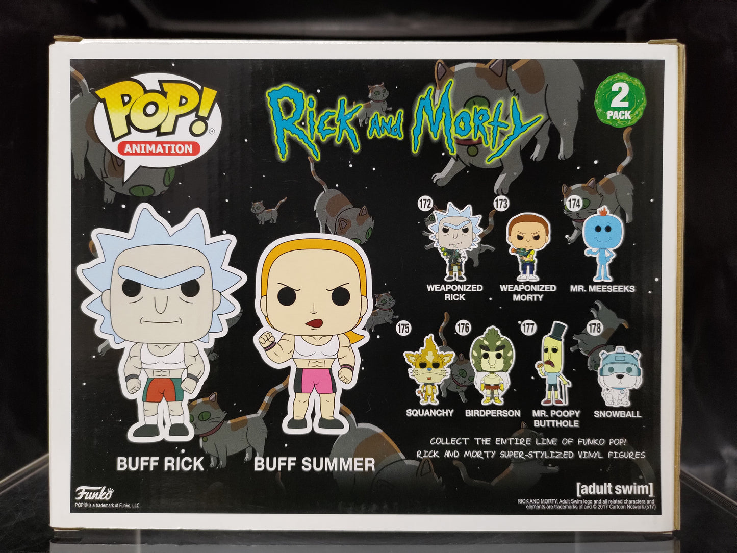 FUNKO POP! Vinyl Animation RARE Rick and Morty - Buff Rick / Buff Summer (2-Pack) [Spring Convention] [VAULTED]