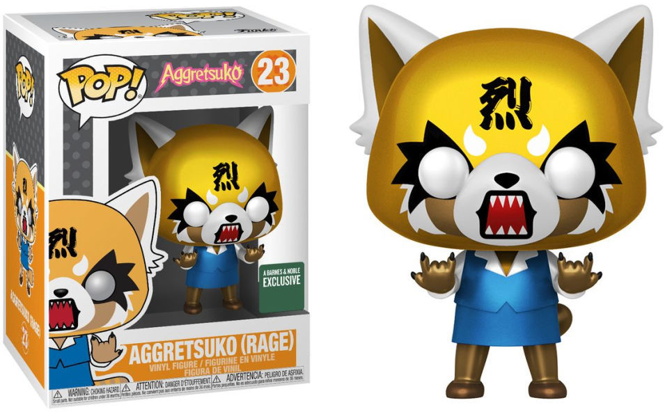 FUNKO POP! Vinyl RARE Aggretsuko #23 Aggretsuko (Rage) (Metallic) [Funko Special Edition] [VAULTED]