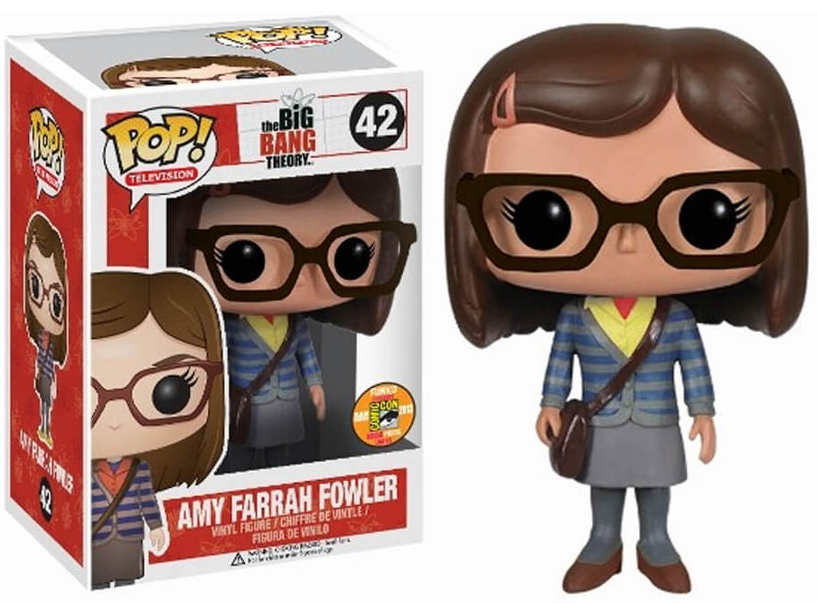 FUNKO POP! Vinyl Television RARE The Big Bang Theory #42 Amy Farrah Fowler (Brown Shoes) [SDCC] [VAULTED]