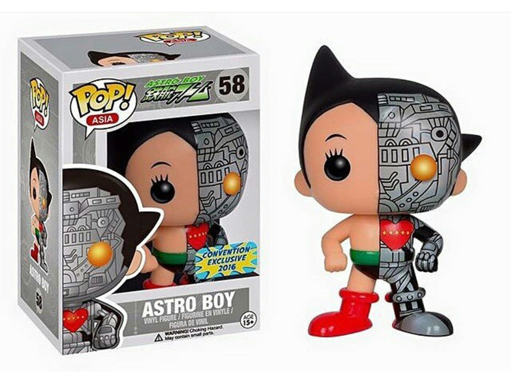 FUNKO POP! Vinyl Asia RARE Astro Boy #58 Astro Boy (Half-Robotic) [ToyCon | PopLife] [VAULTED]