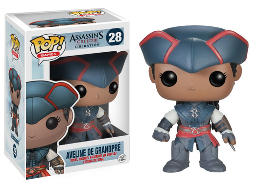 FUNKO POP! Vinyl Games RARE Assassin's Creed III Liberation #28 Aveline De Grandpre [VAULTED]