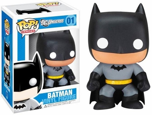 FUNKO POP! Vinyl Heroes RARE DC Universe #01 Batman ("DC Universe" Box) (Metallic) [Chase] [VAULTED]